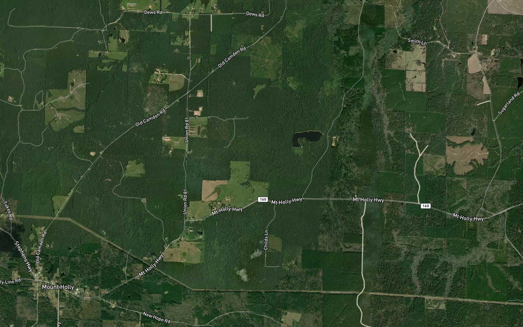 Satellite map of the Dry Creek
