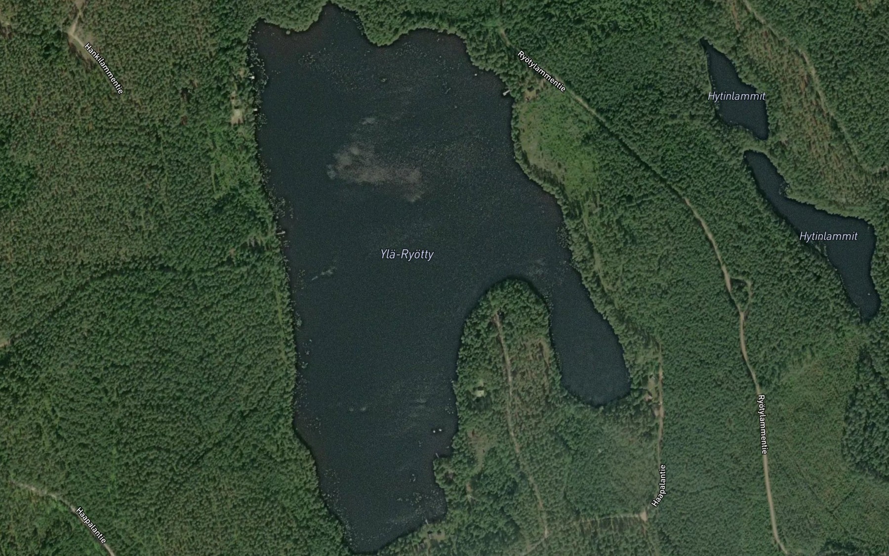 Satellite map of the Yla-Ryotty