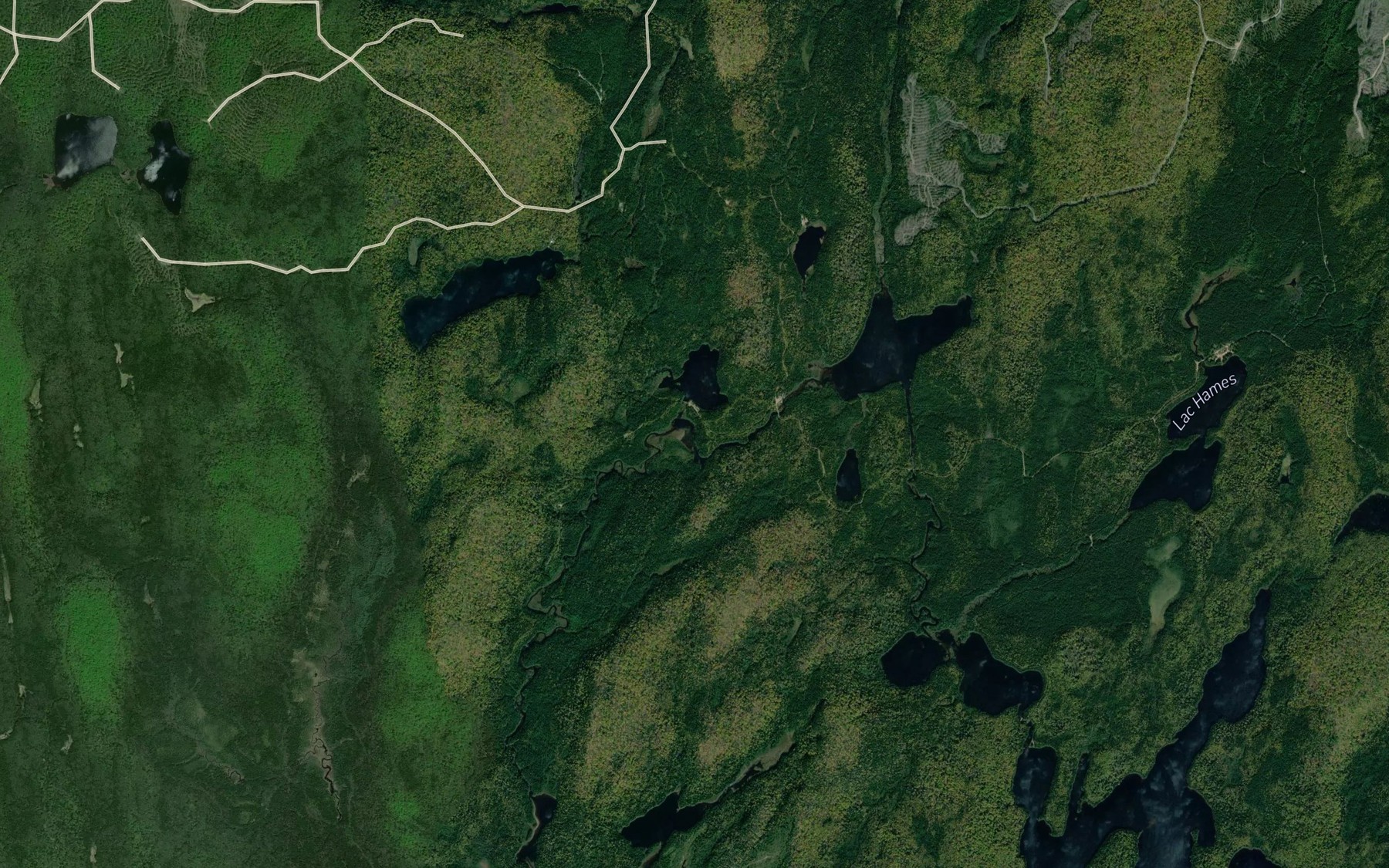 Satellite map of the Lac Blanchard