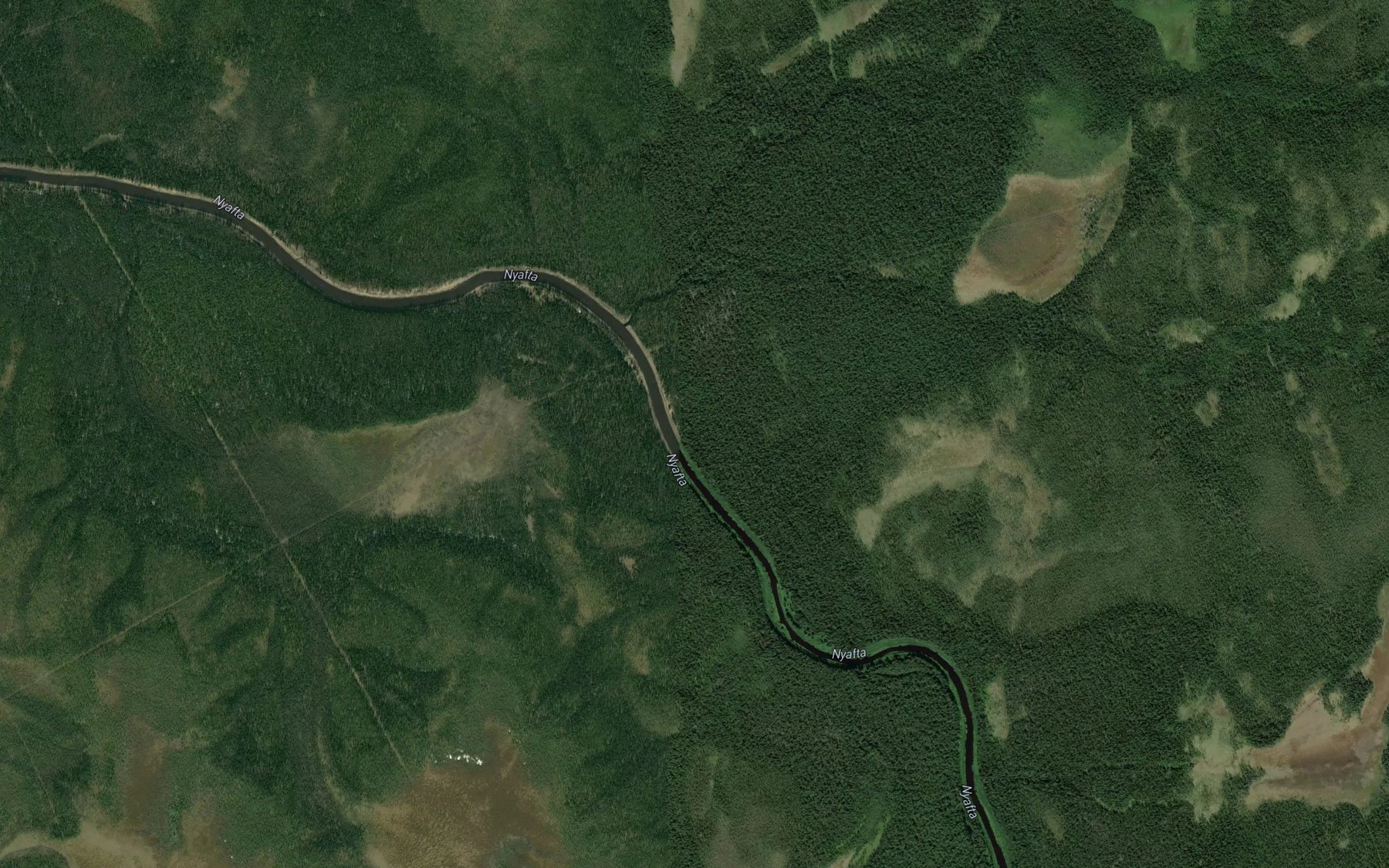 Satellite map of the Vyrguy
