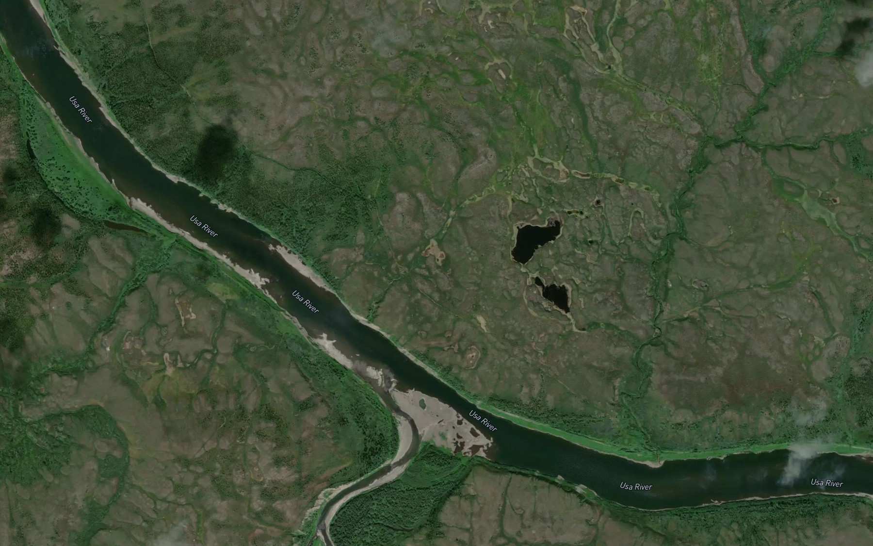 Satellite map of the Kechpel'