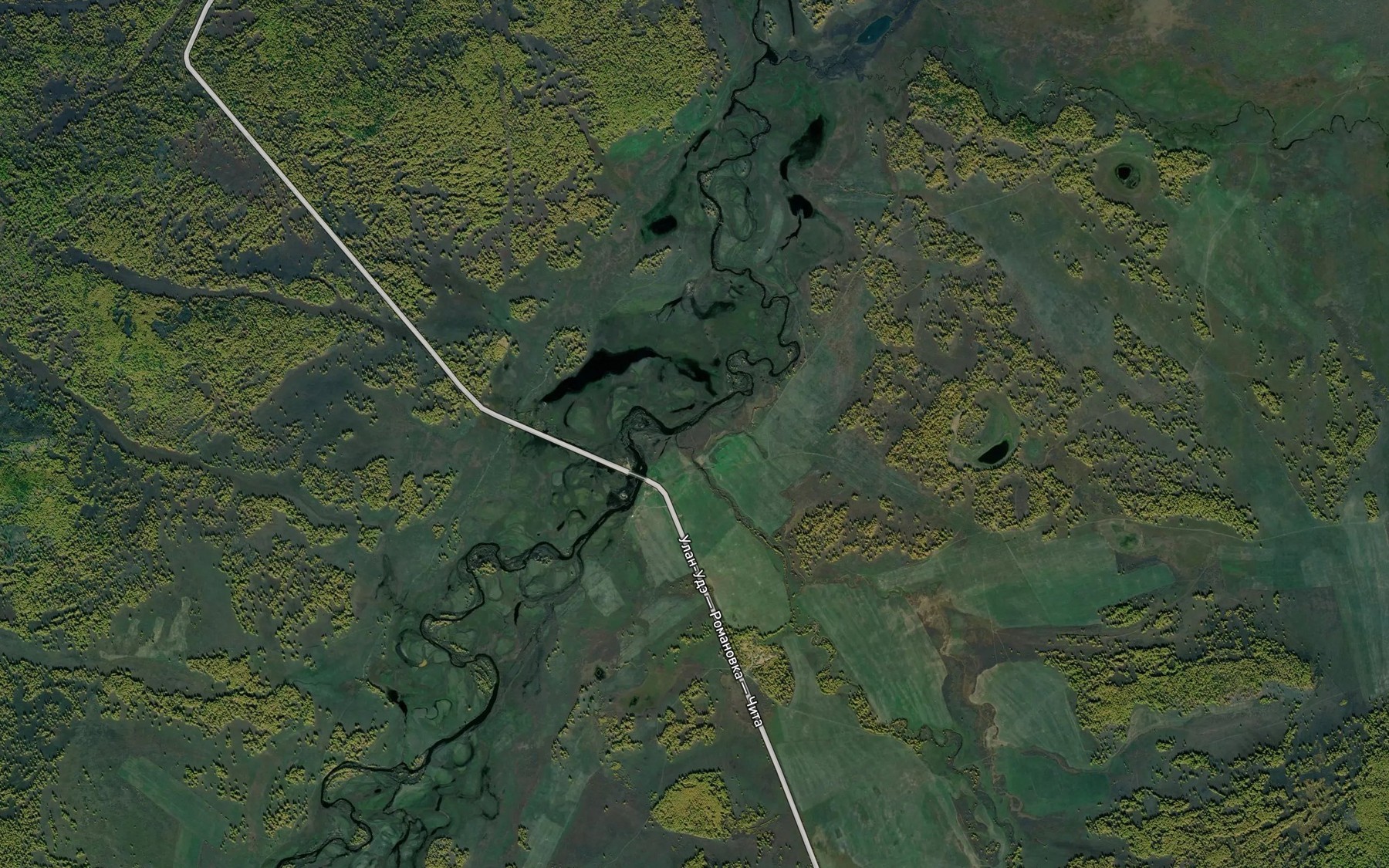 Satellite map of the Manta