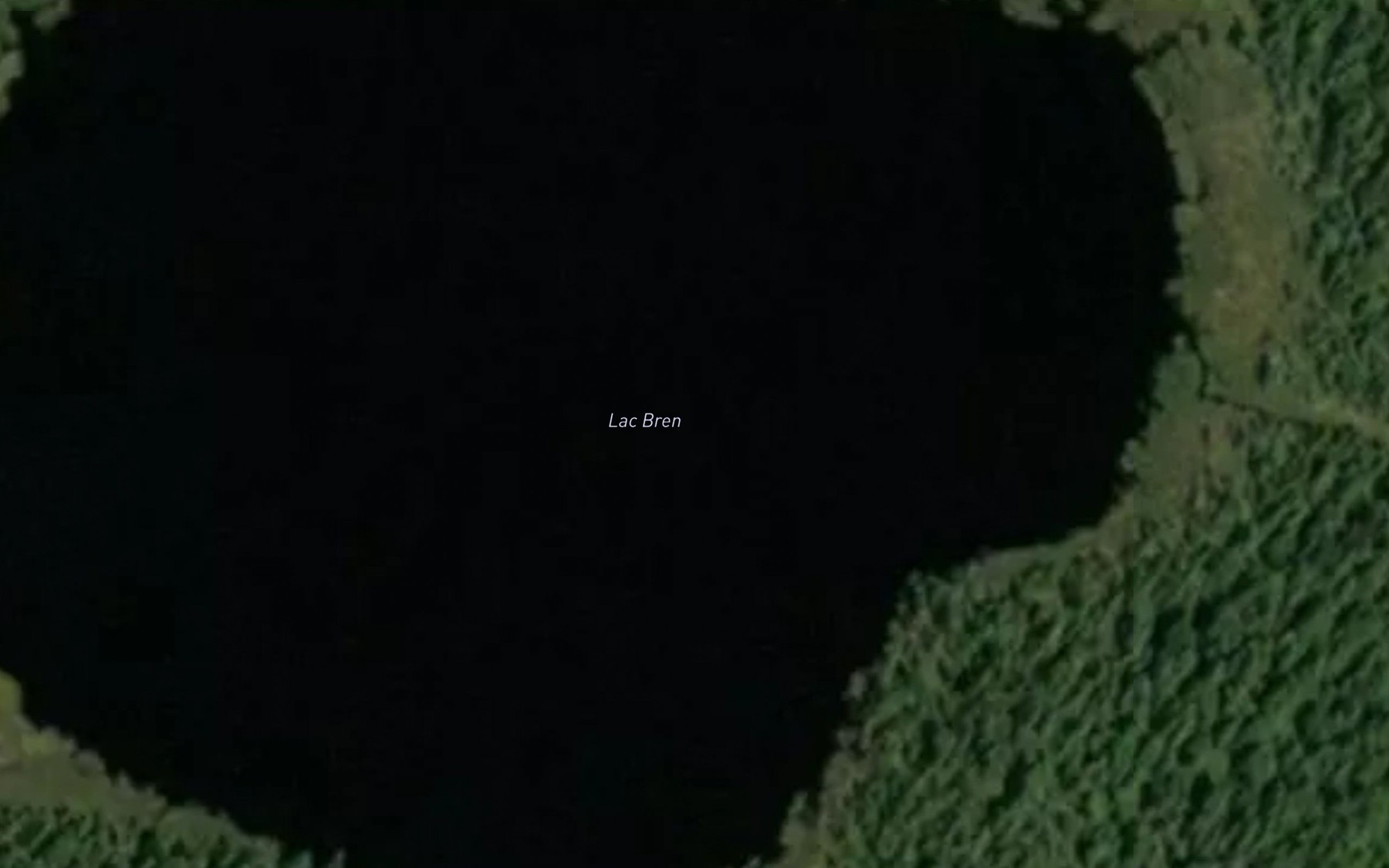 Satellite map of the Lac Bren