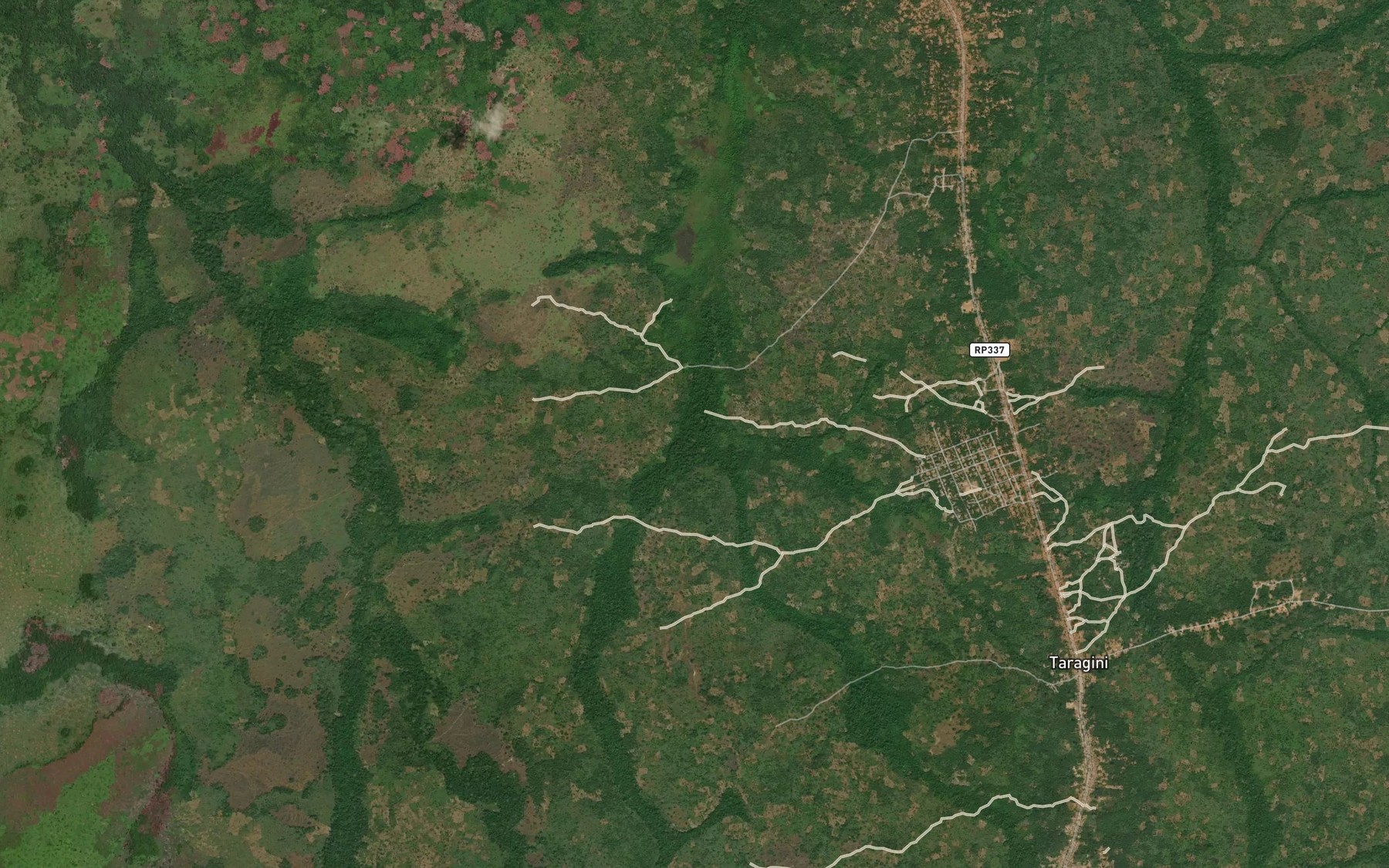 Satellite map of the Lundo