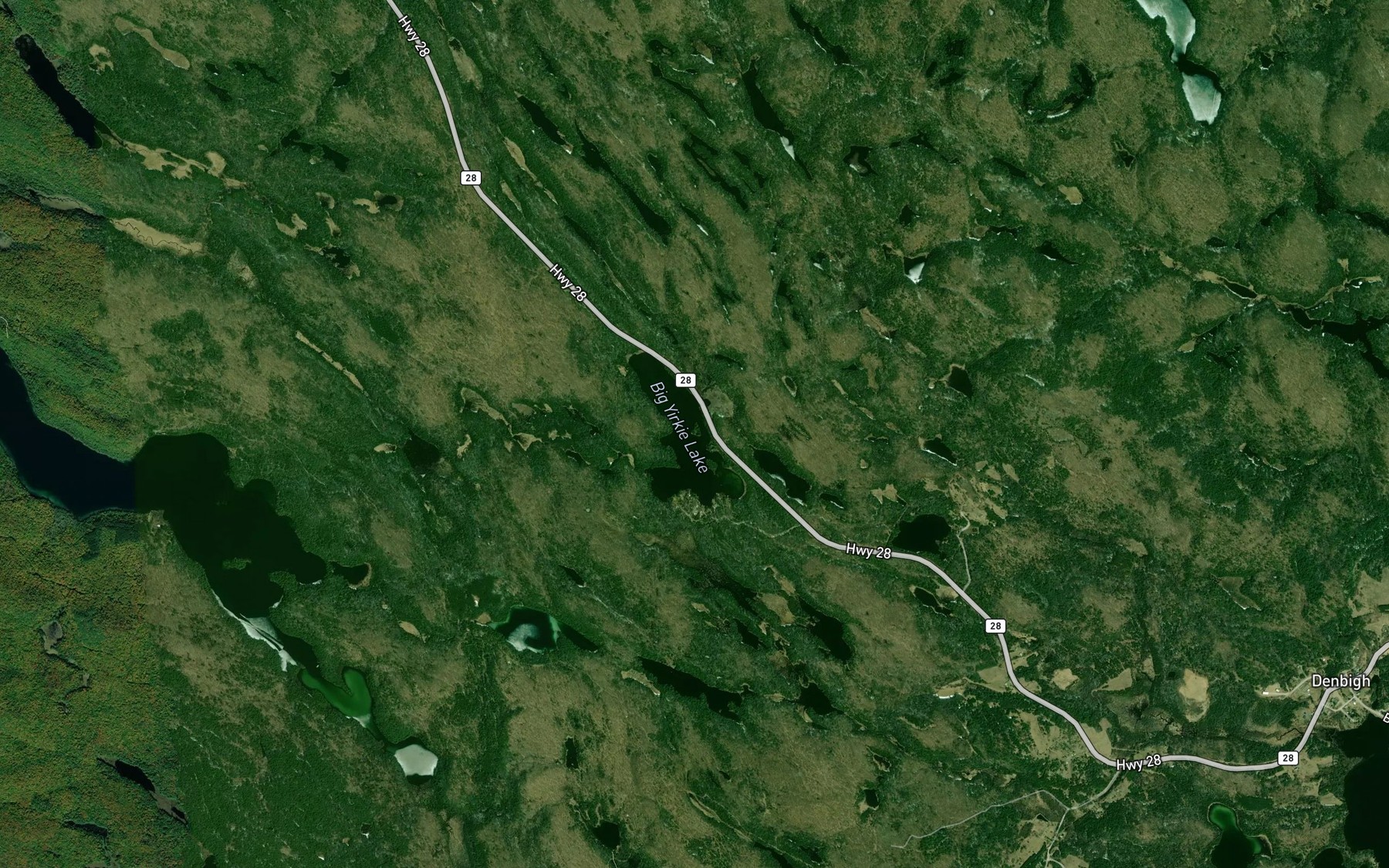 Satellite map of the Big Yirkie Lake