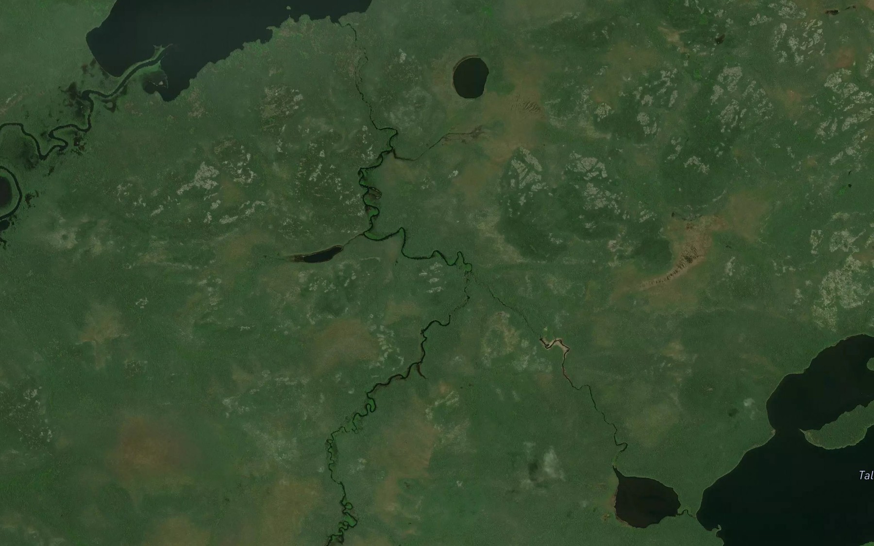 Satellite map of the Talbot Creek