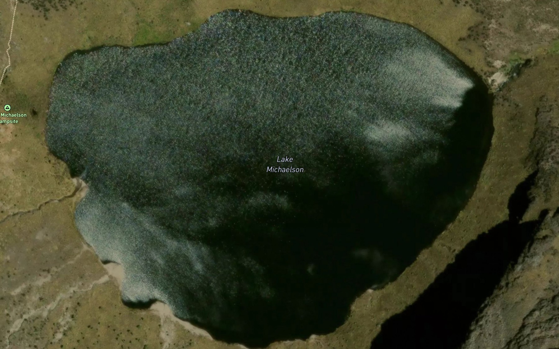 Satellite map of the Lake Michaelson