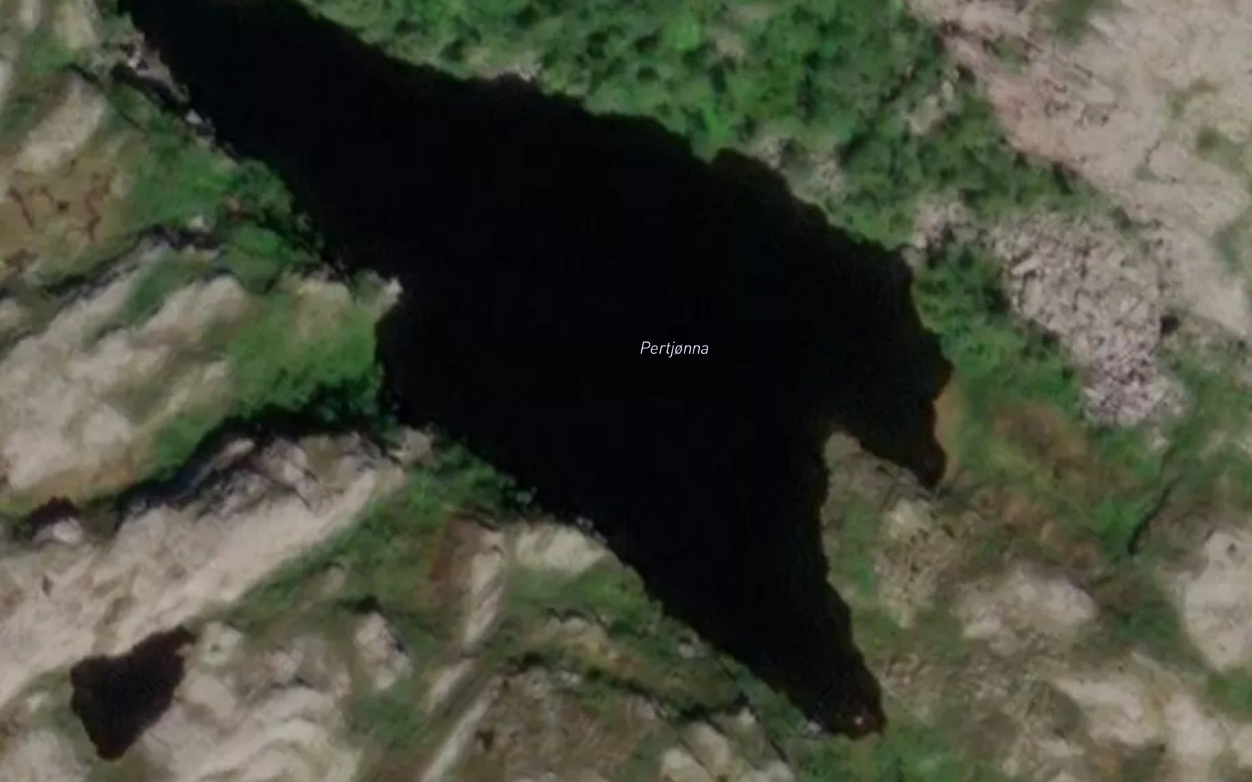 Satellite map of the Pertjorna
