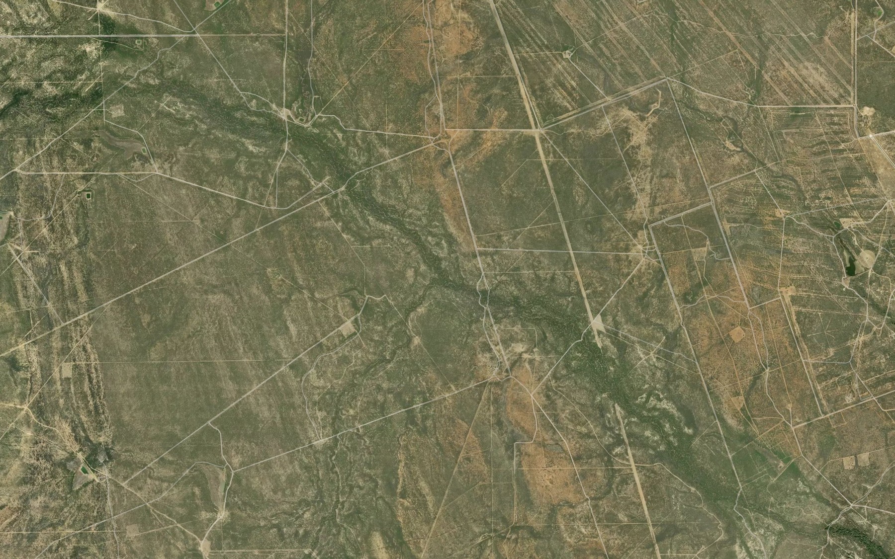 Satellite map of the Chueco Creek