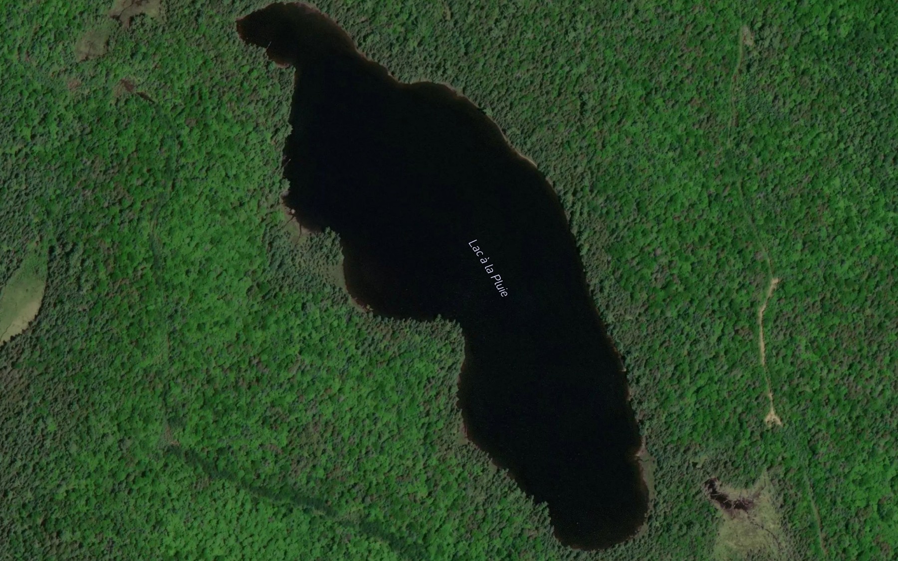 Satellite map of the Lac a la Pluie