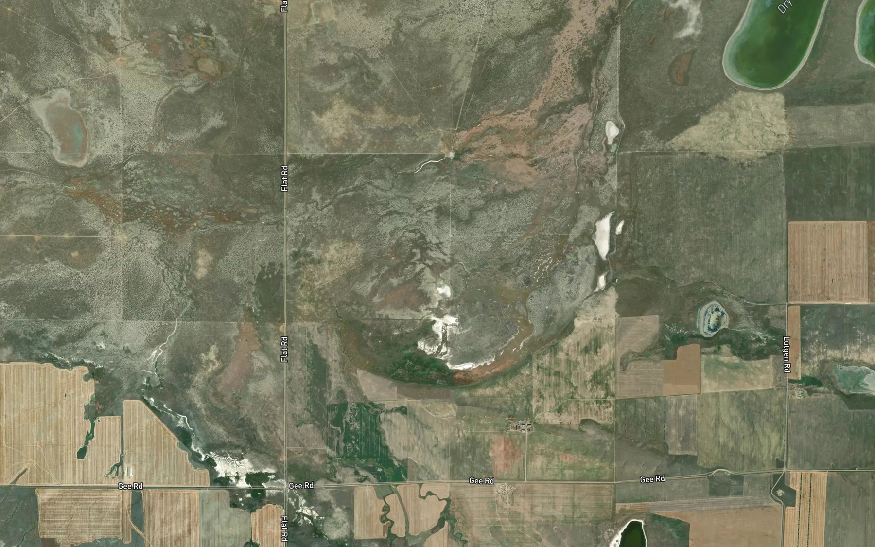 Satellite map of the Greenwood Creek