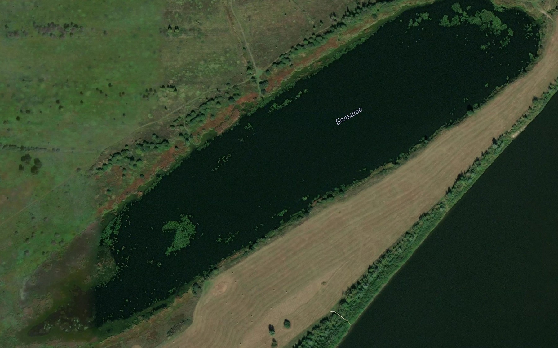 Satellite map of the Ozero Bol'shoye