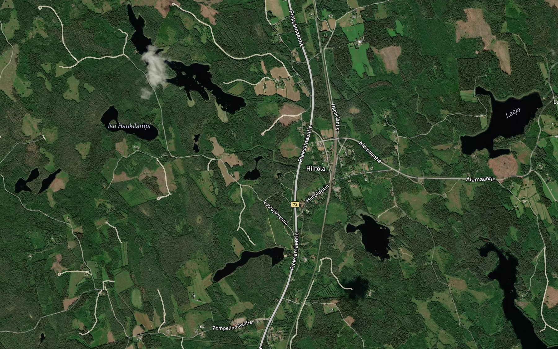 Satellite map of the Pahalampi