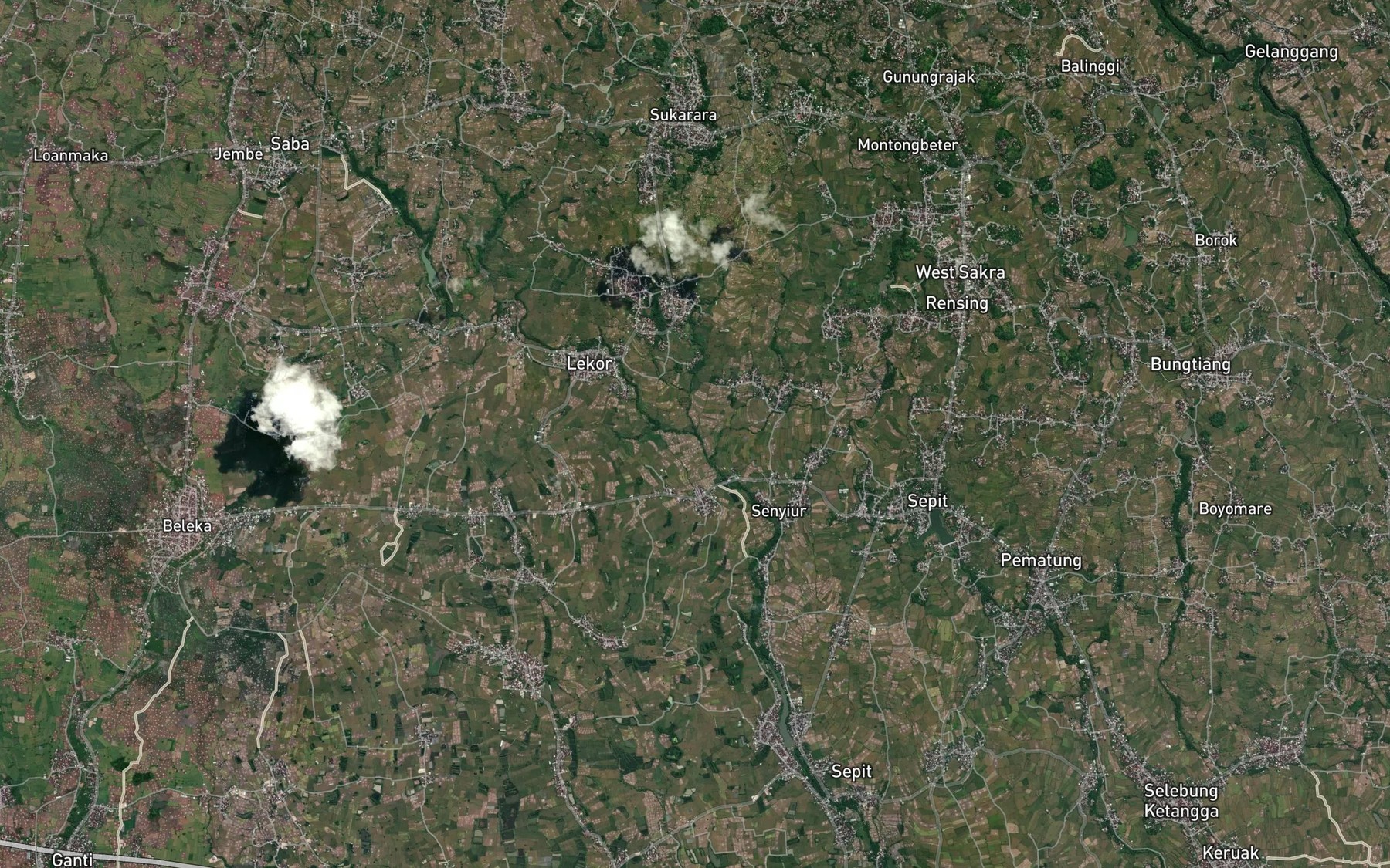 Satellite map of the Kokok Tiburapuh