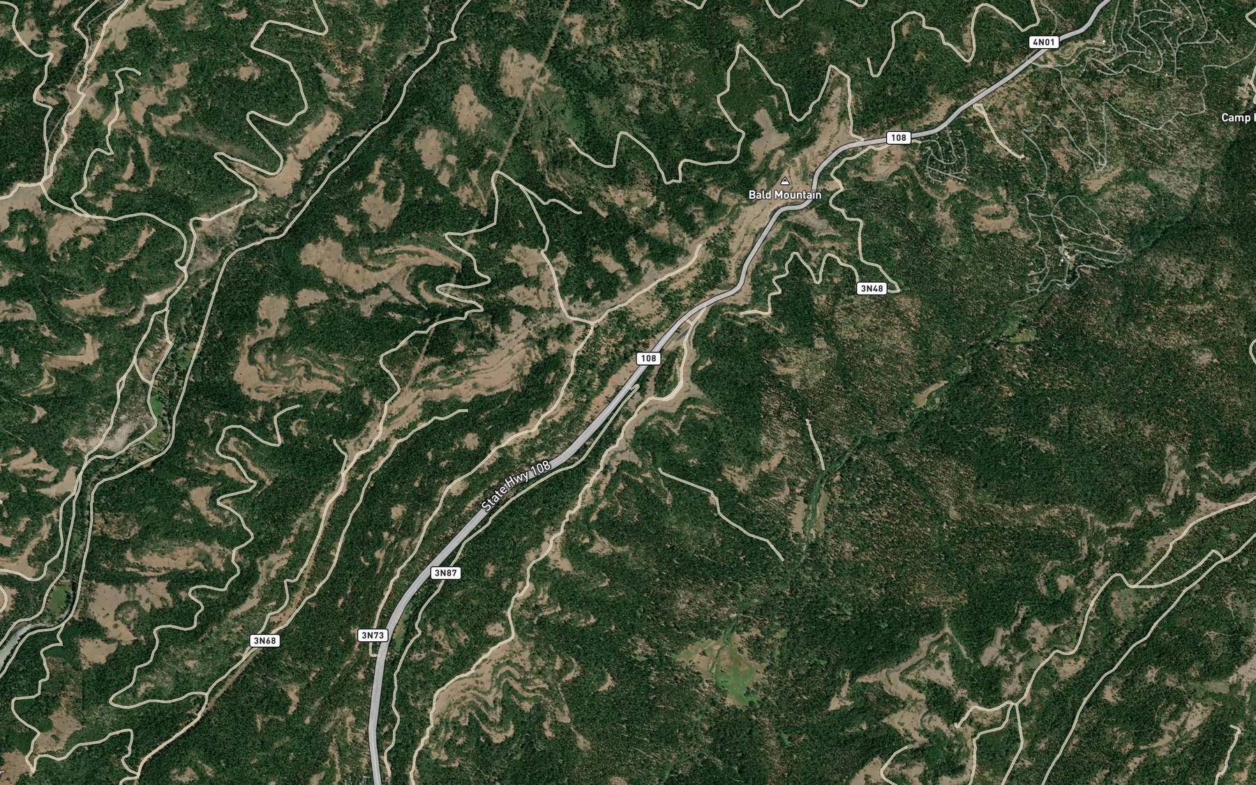 Satellite map of the Stoddard Spring