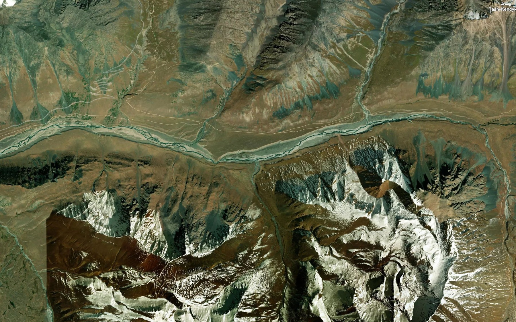 Satellite map of the Dolanaty