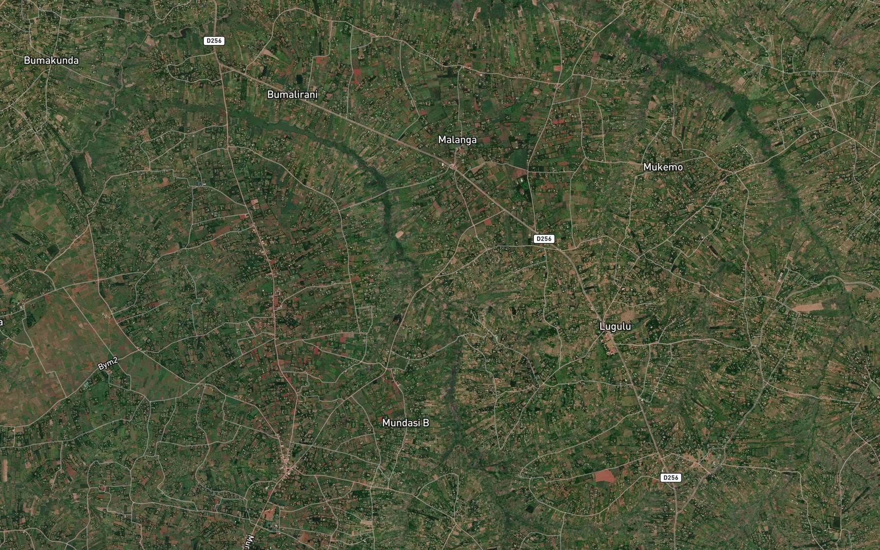 Satellite map of the Mulelekwe