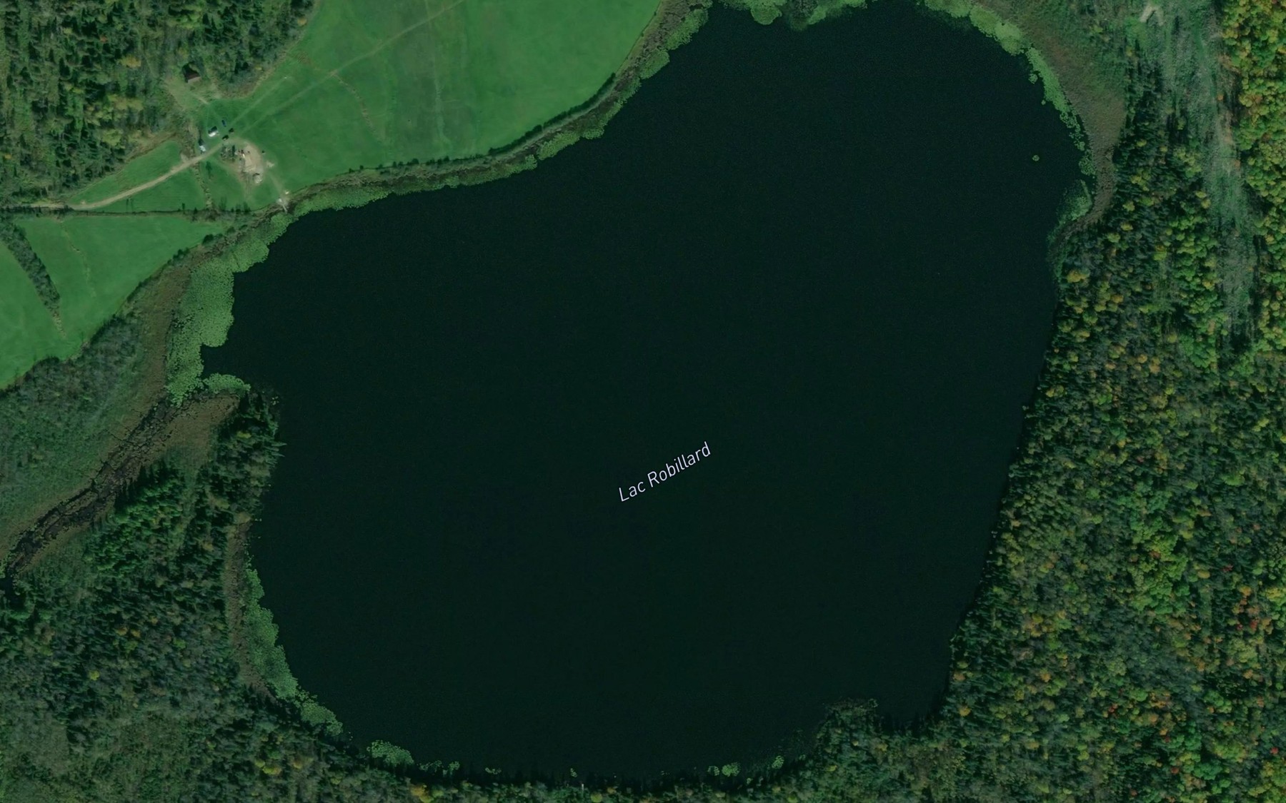 Satellite map of the Lac Robillard