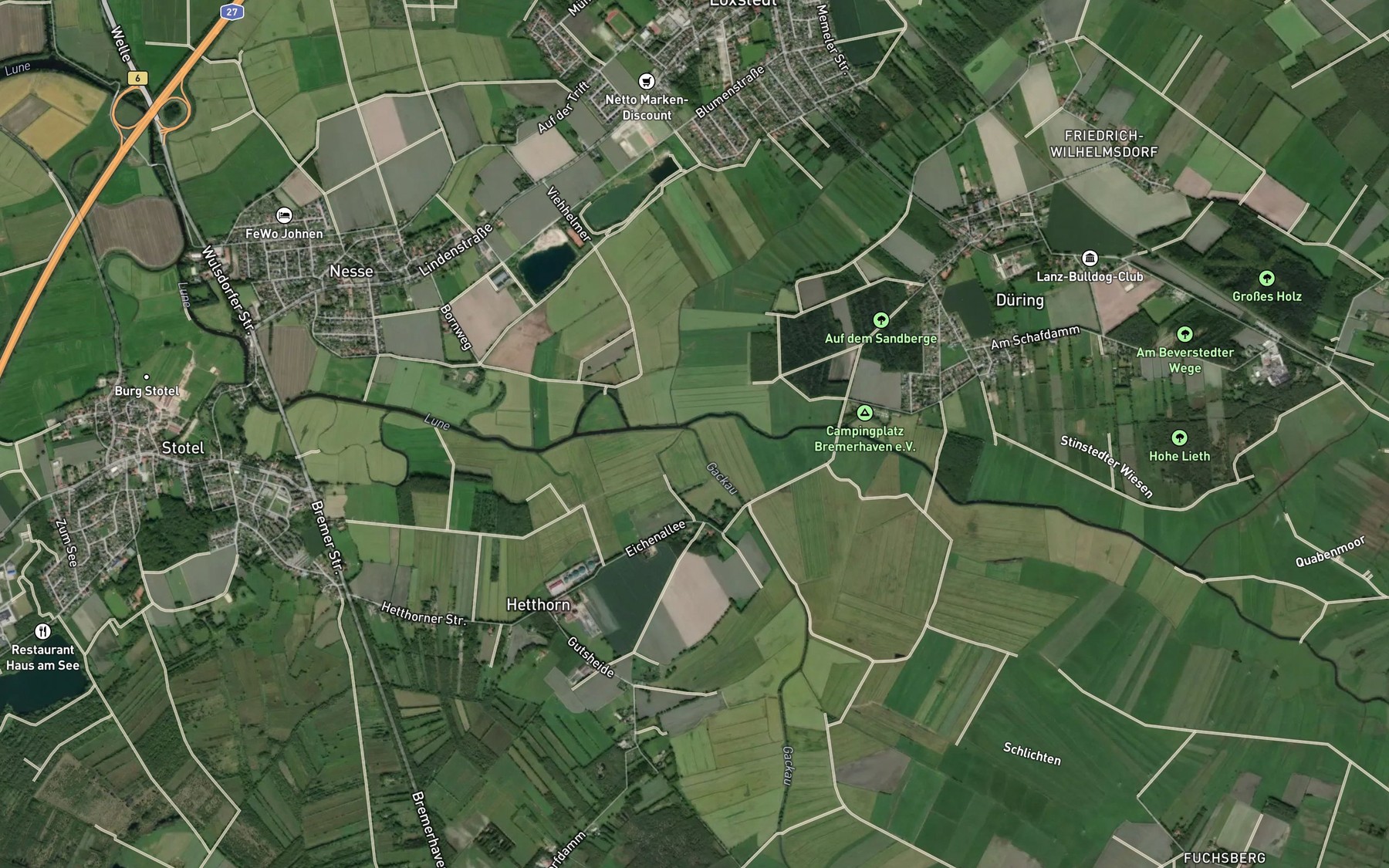 Satellite map of the Gackau