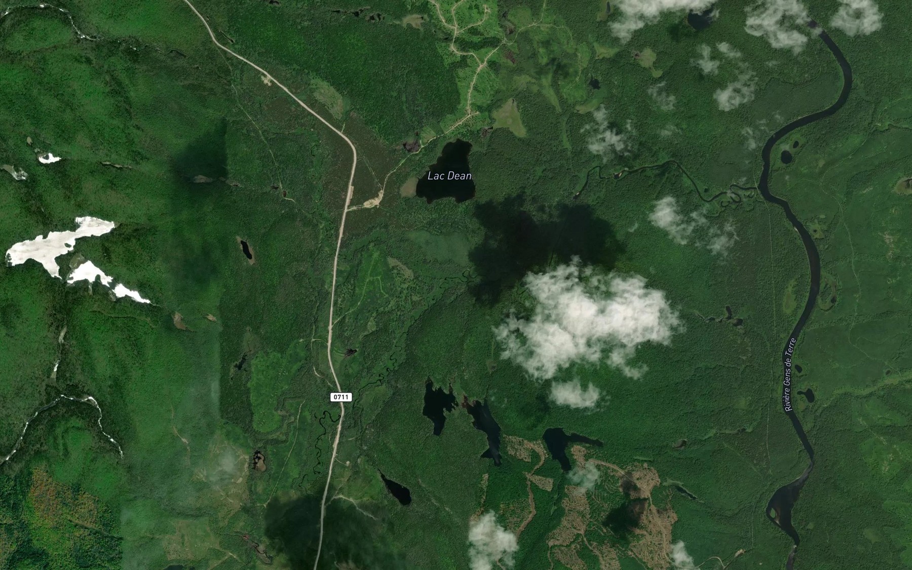 Satellite map of the Ruisseau Tudhope
