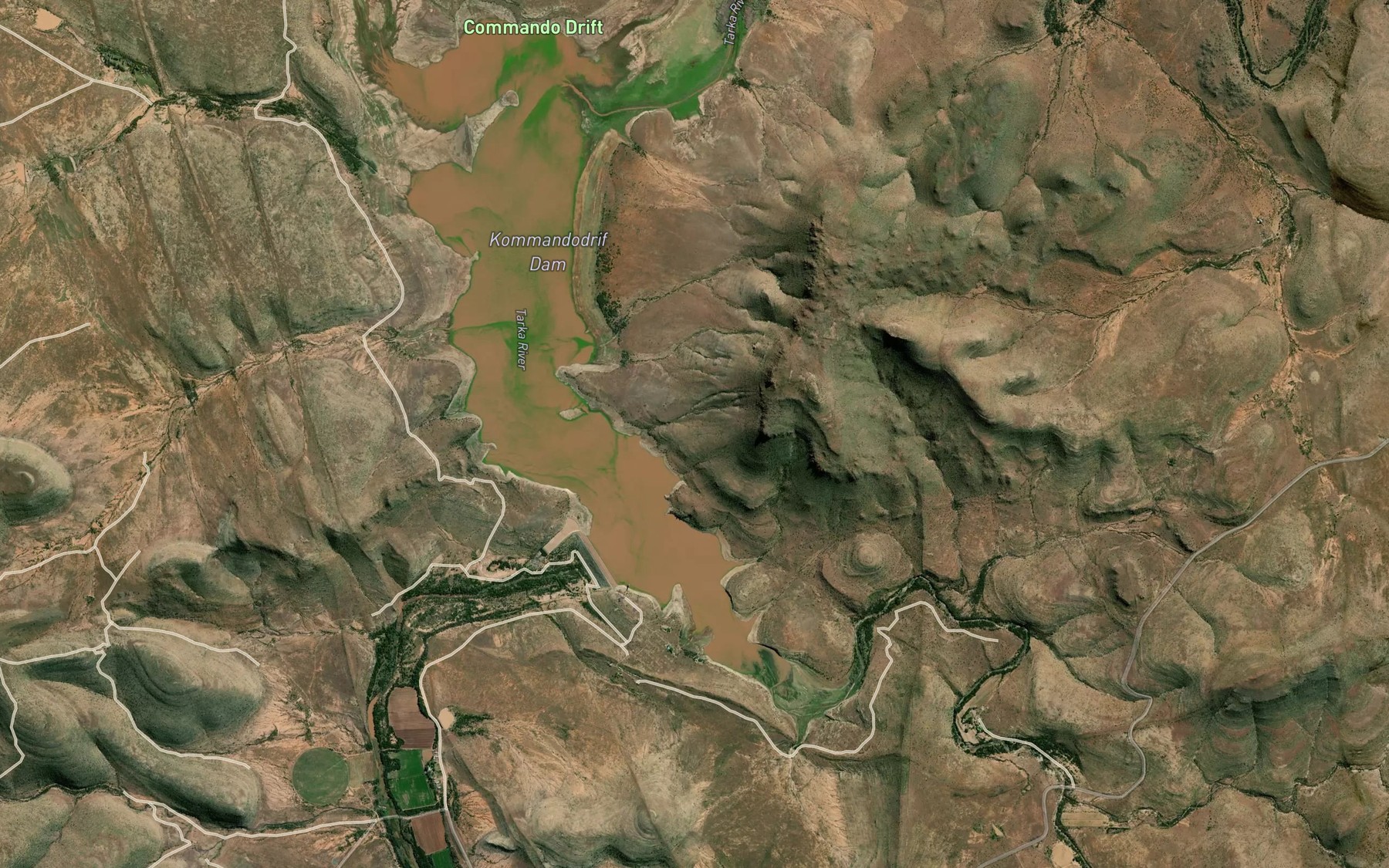 Satellite map of the Palingrivier