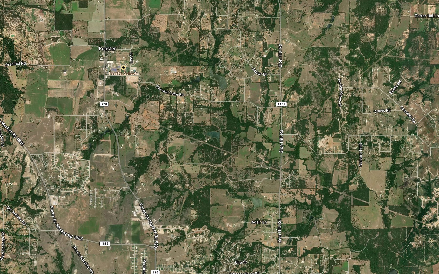 Satellite map of the Soil Conservation Service Site 25 Reservoir