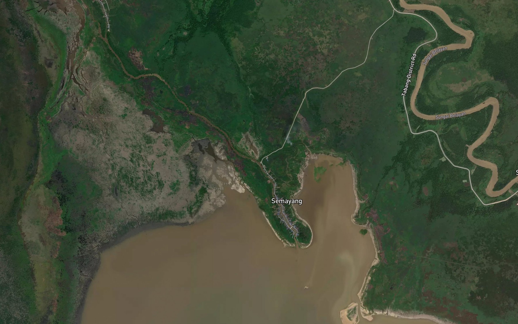 Satellite map of the Sungai Kembawang