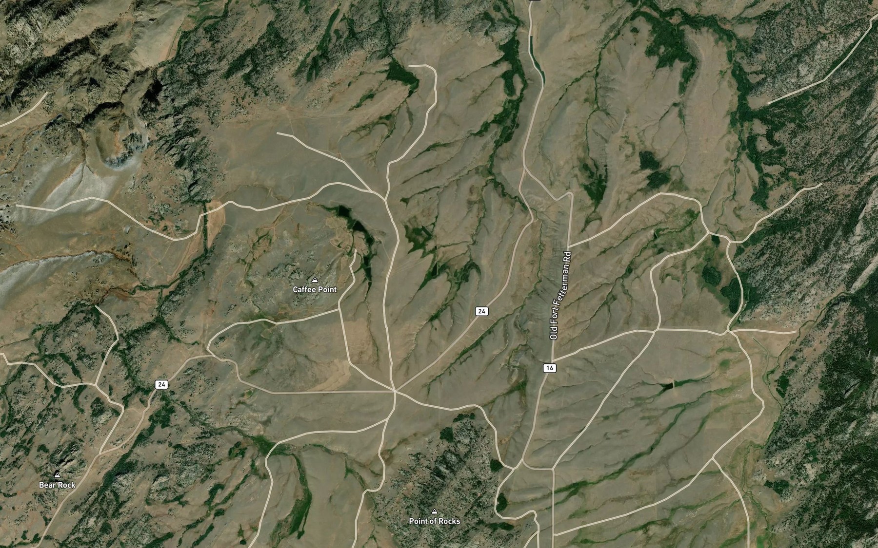 Satellite map of the Gata Number 2 Reservoir