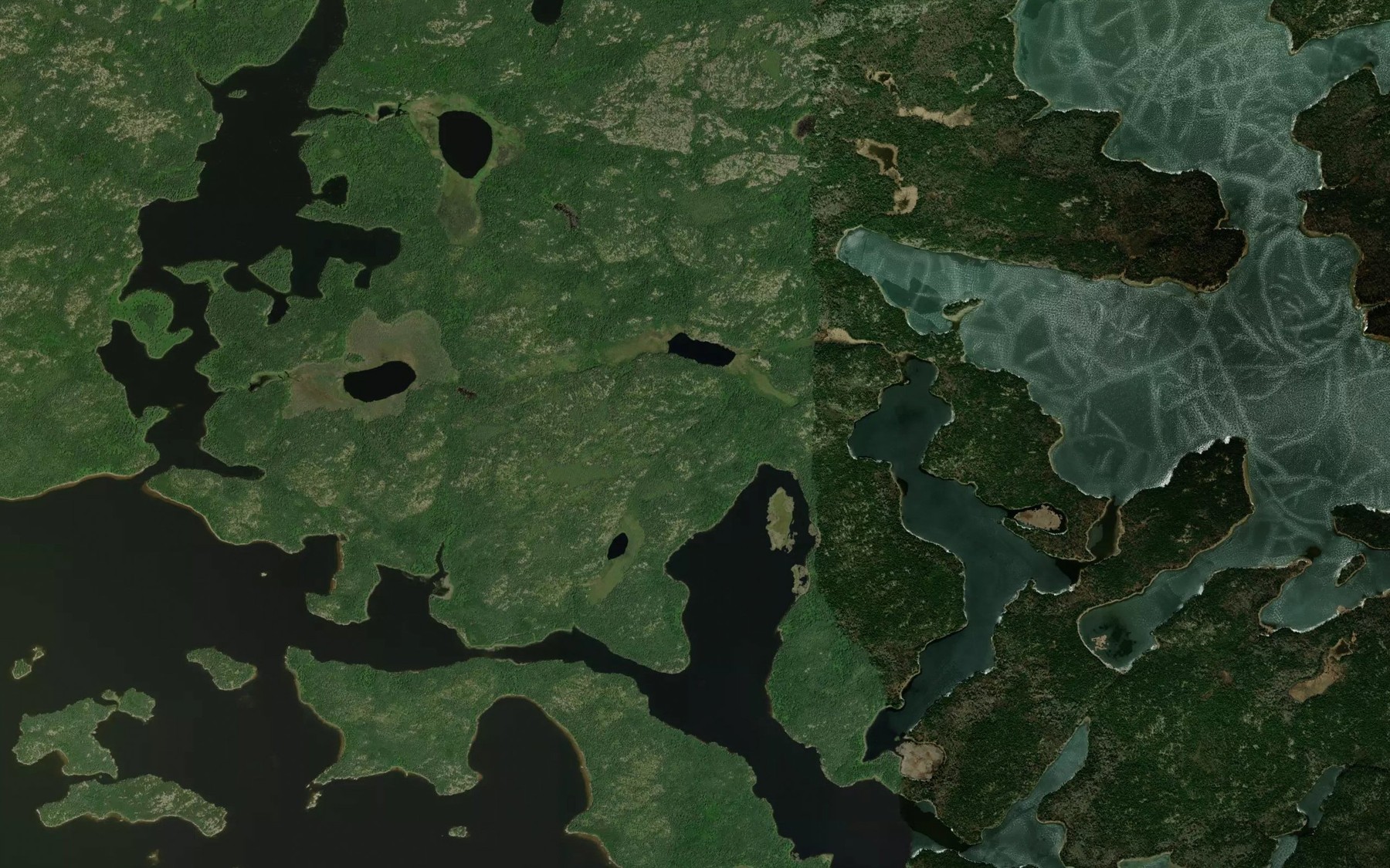 Satellite map of the Umfreville Lake