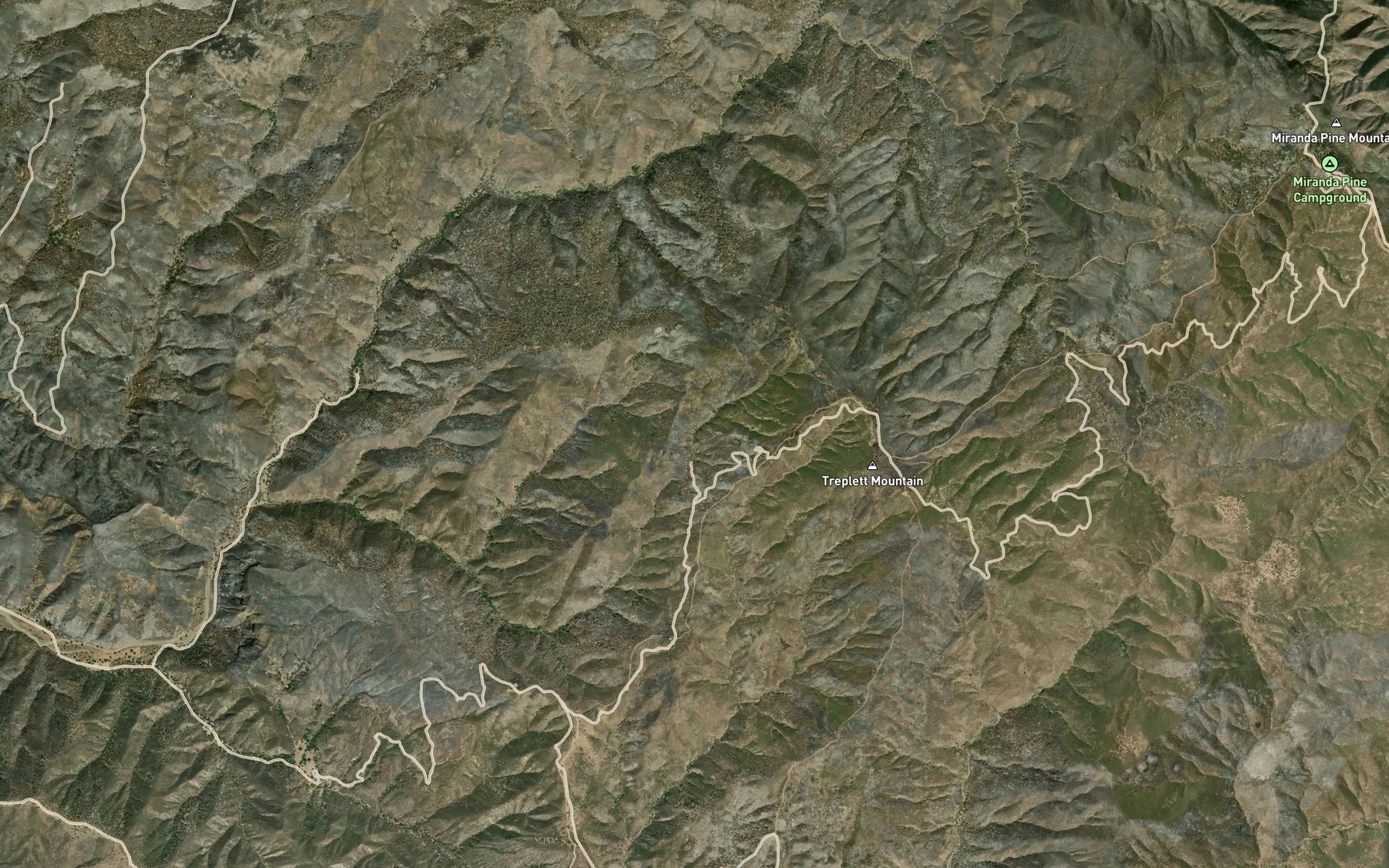 Satellite map of the Johnson Surprise Spring
