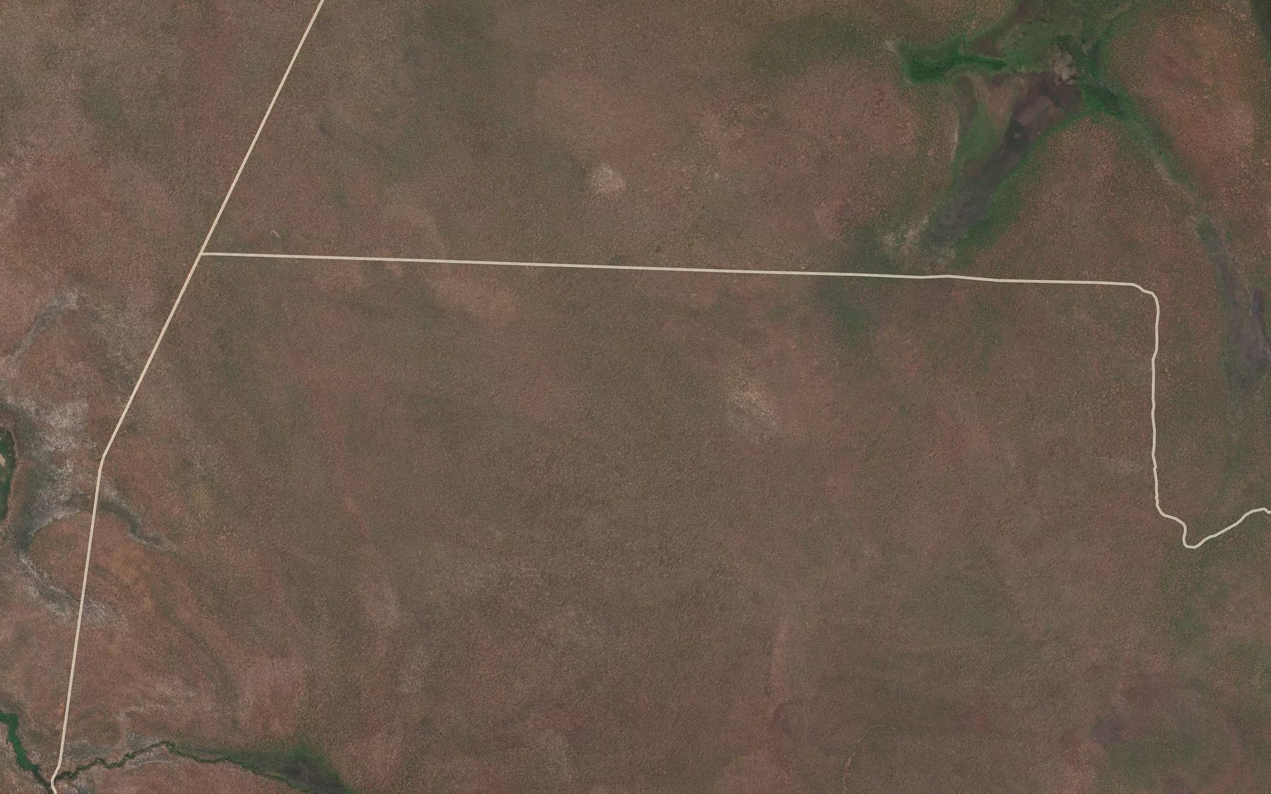 Satellite map of the Kelly Creek
