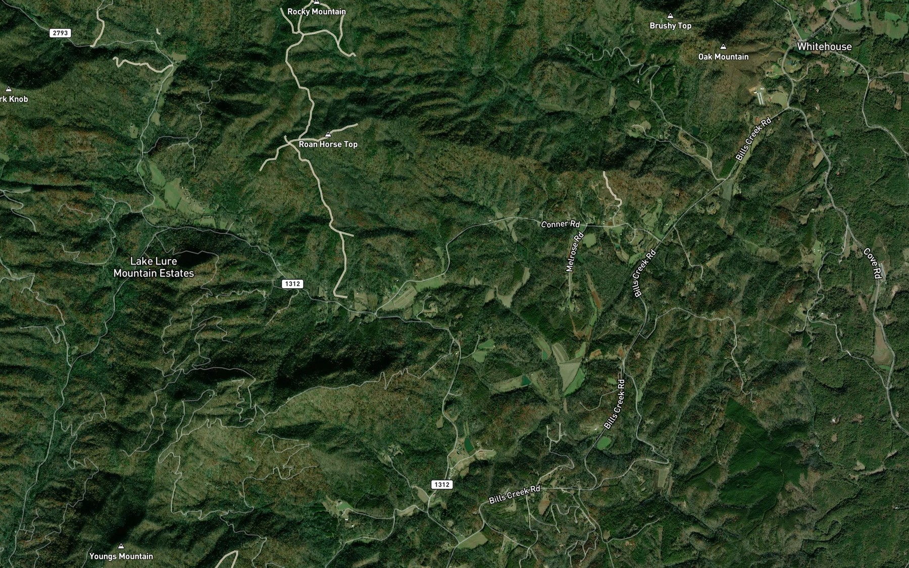 Satellite map of the Koon Branch