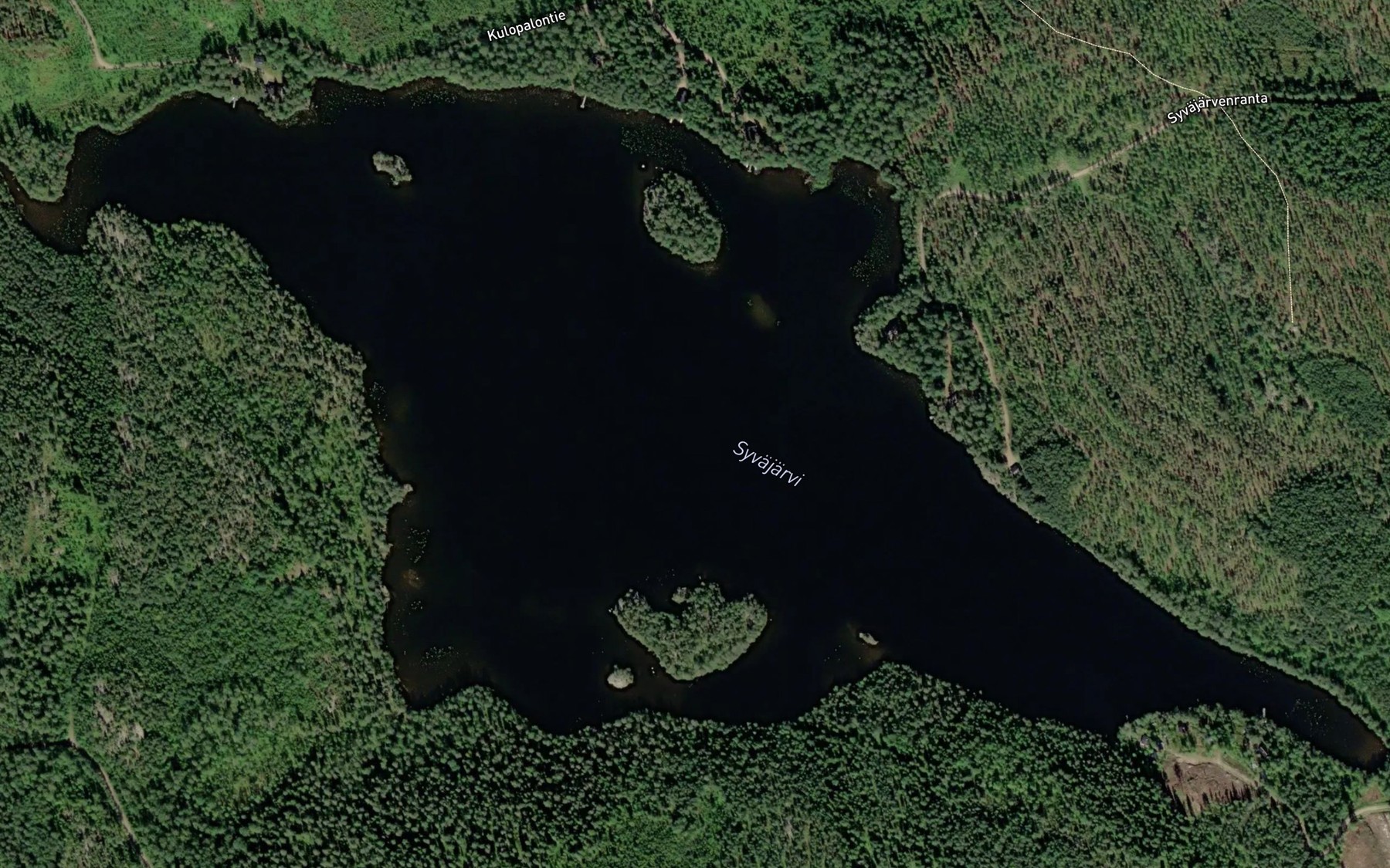 Satellite map of the Syvajarvi