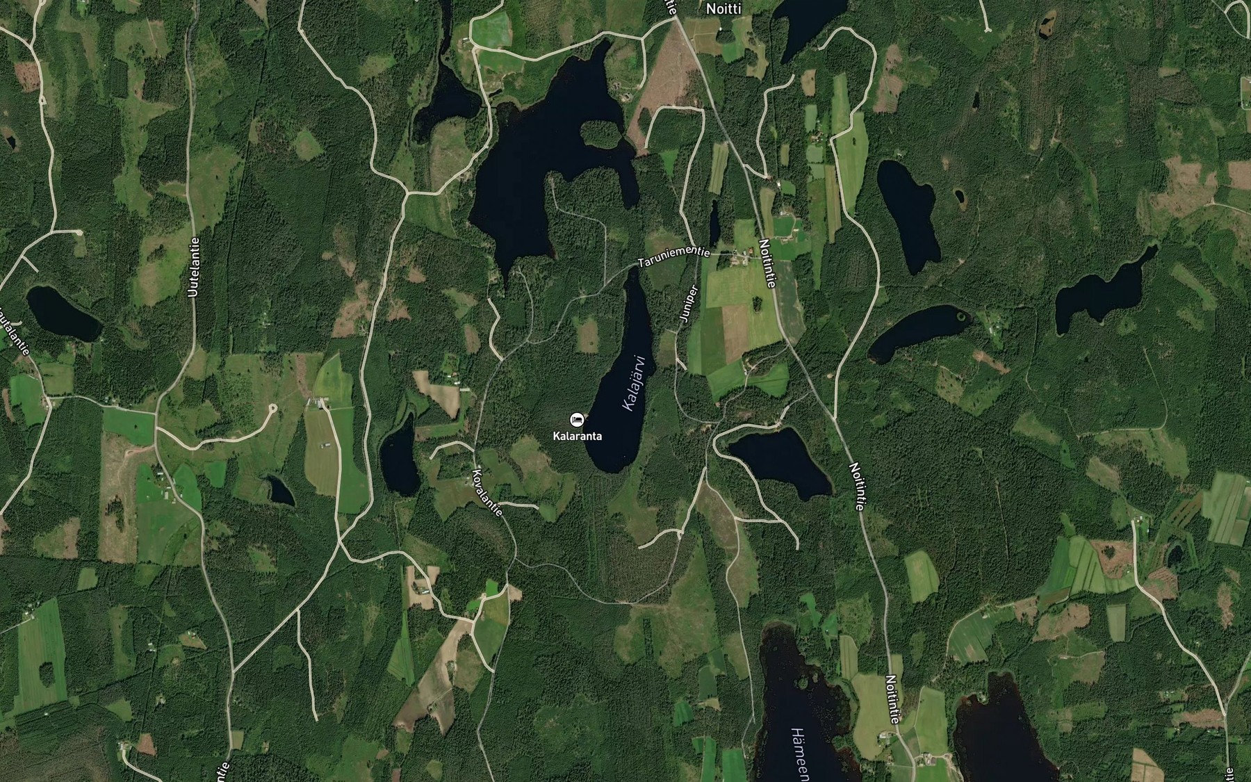 Satellite map of the Kalajarvi