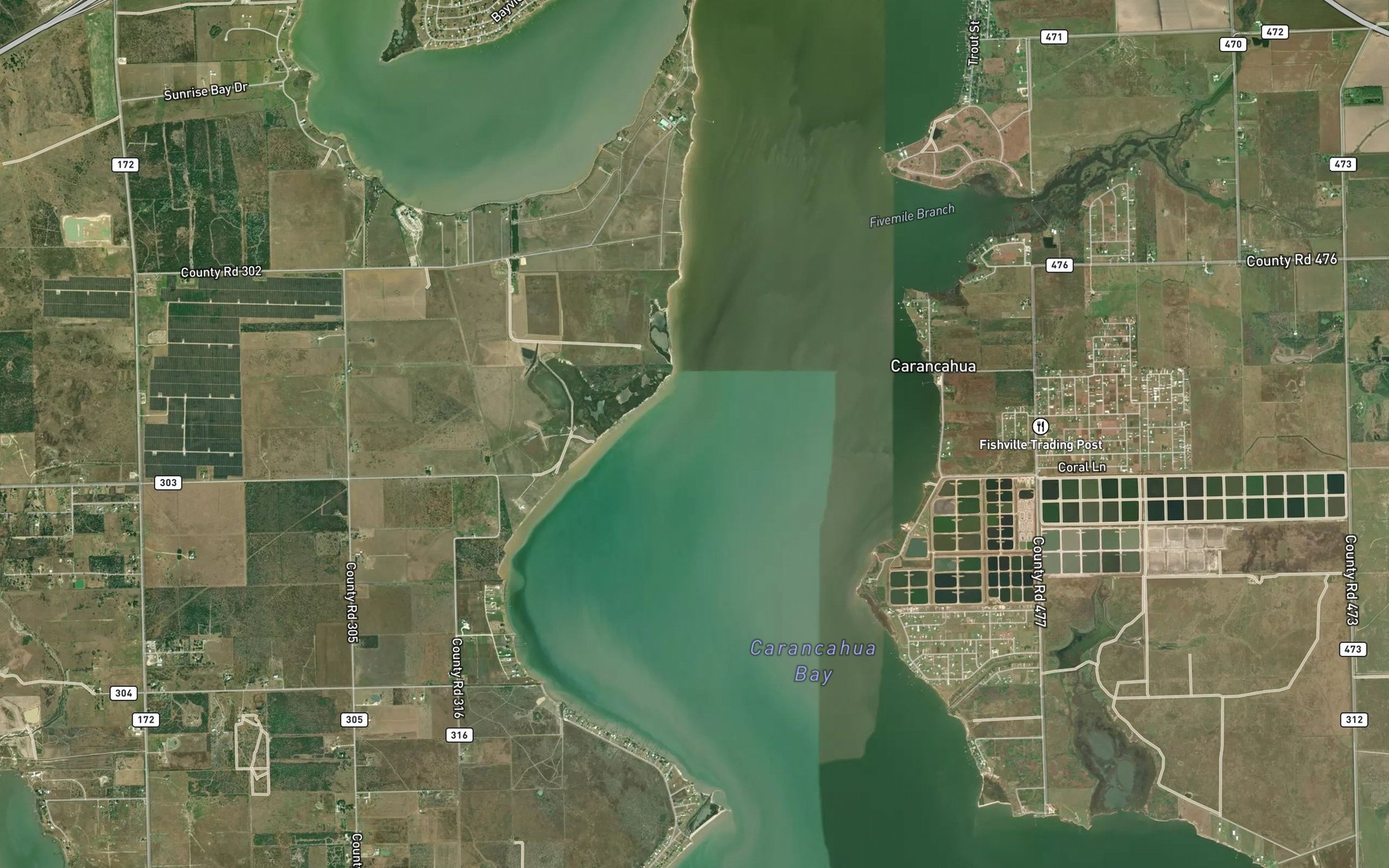 Satellite map of the Santo Domingo Springs
