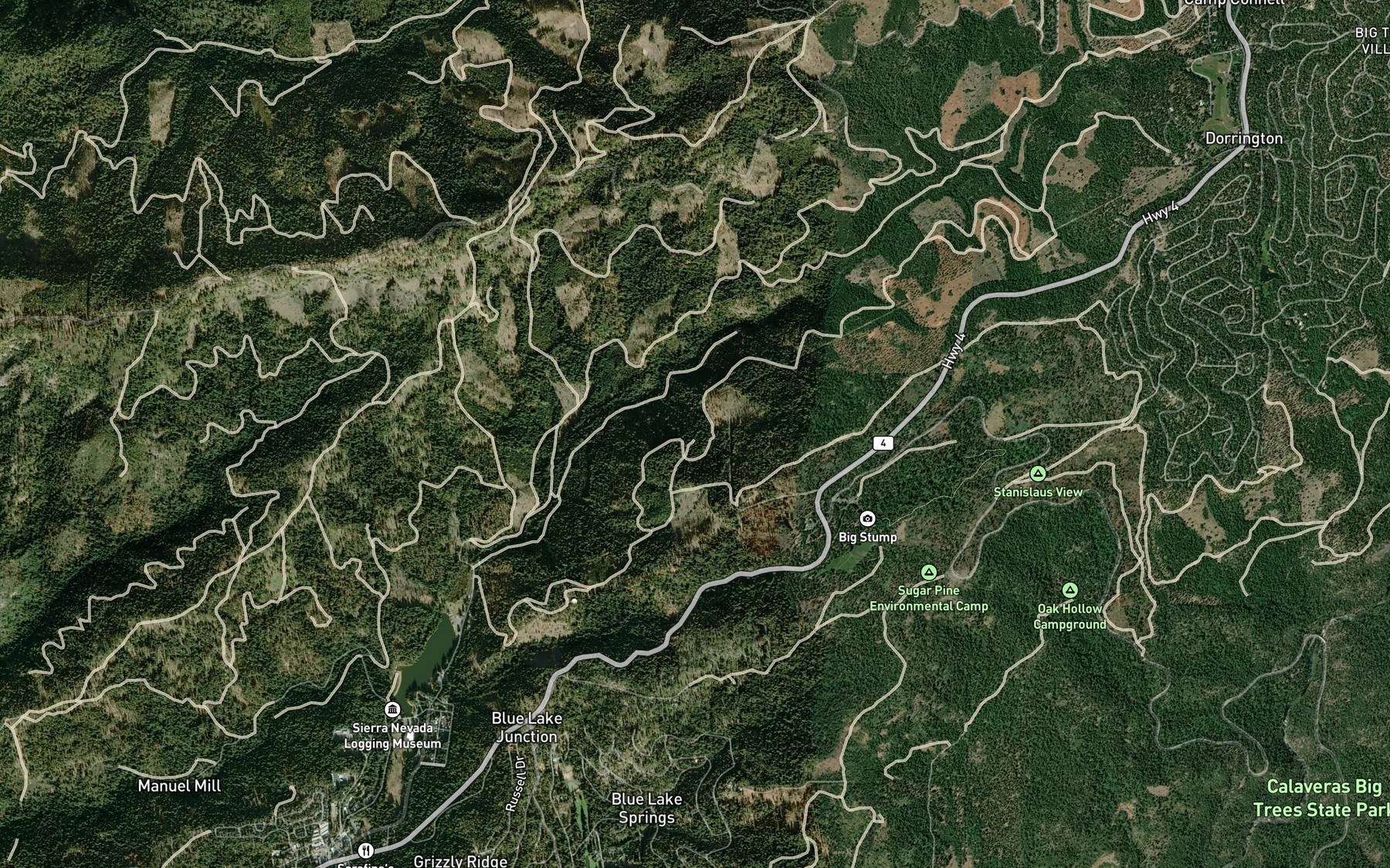 Satellite map of the San Antonio Spring