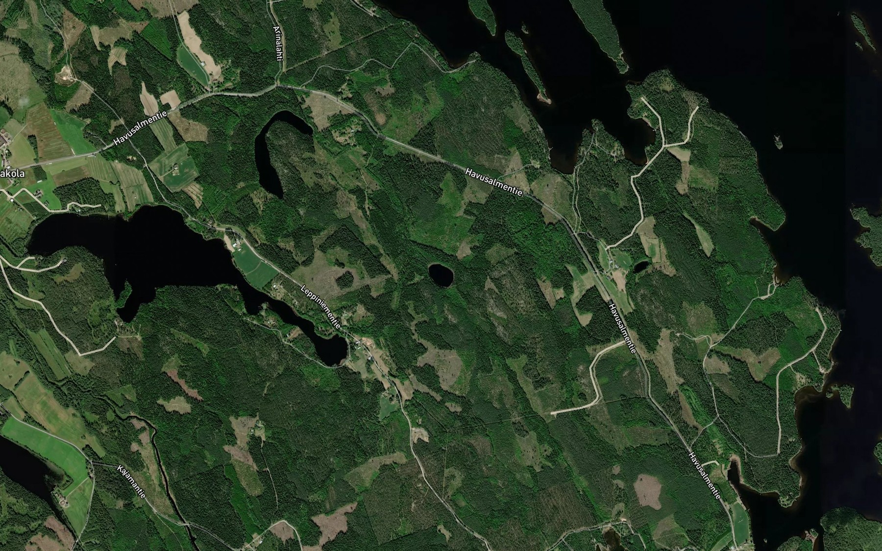 Satellite map of the Pieni Hakojarvi