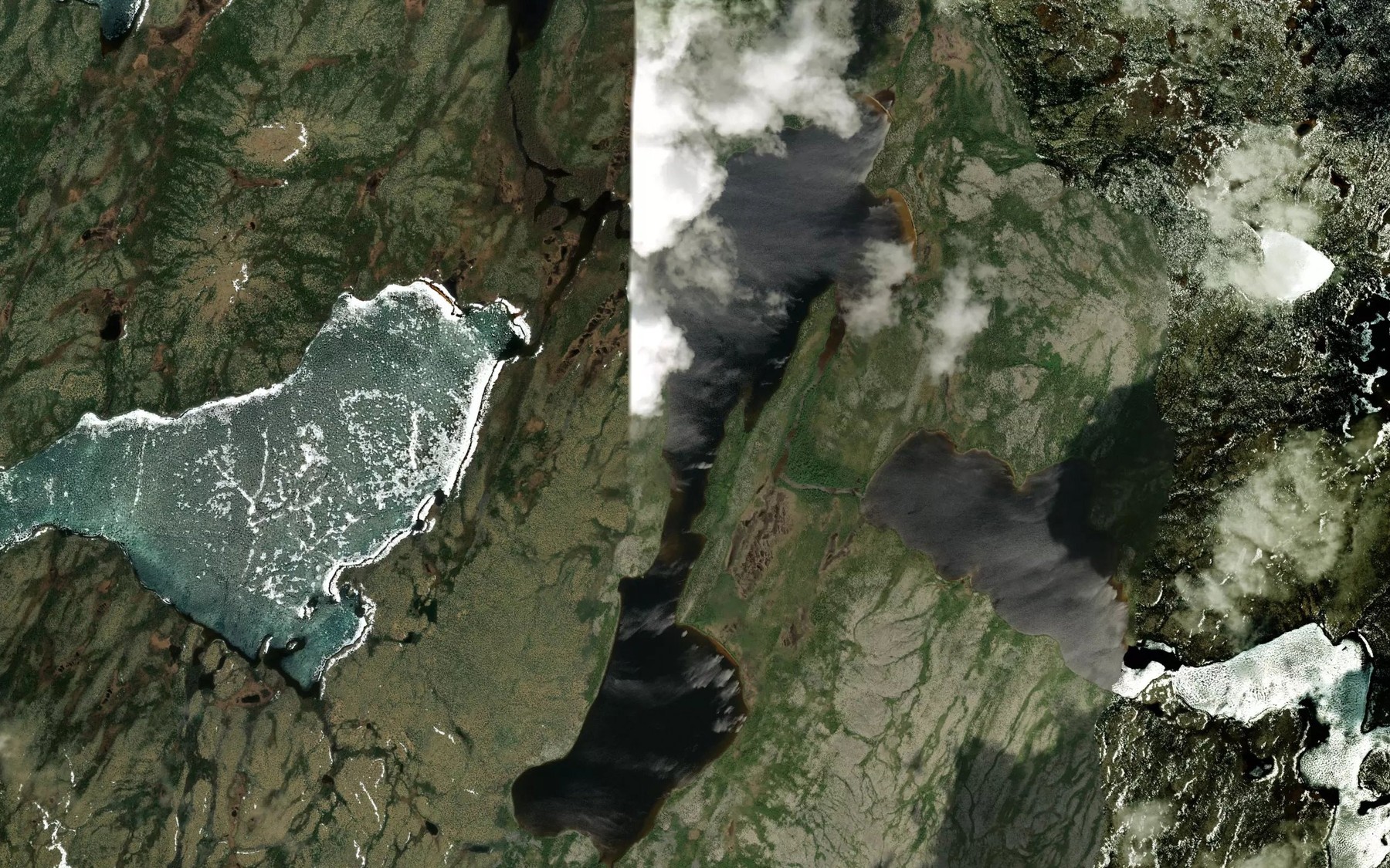 Satellite map of the Lac Marilyn