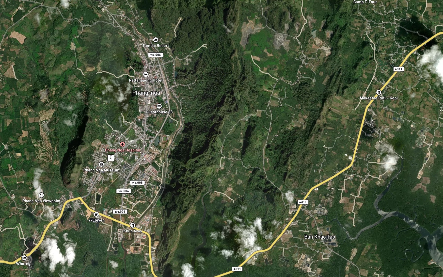 Satellite map of the Khlong Chon