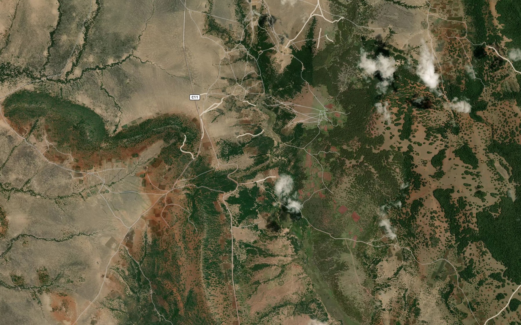 Satellite map of the Olngakuala