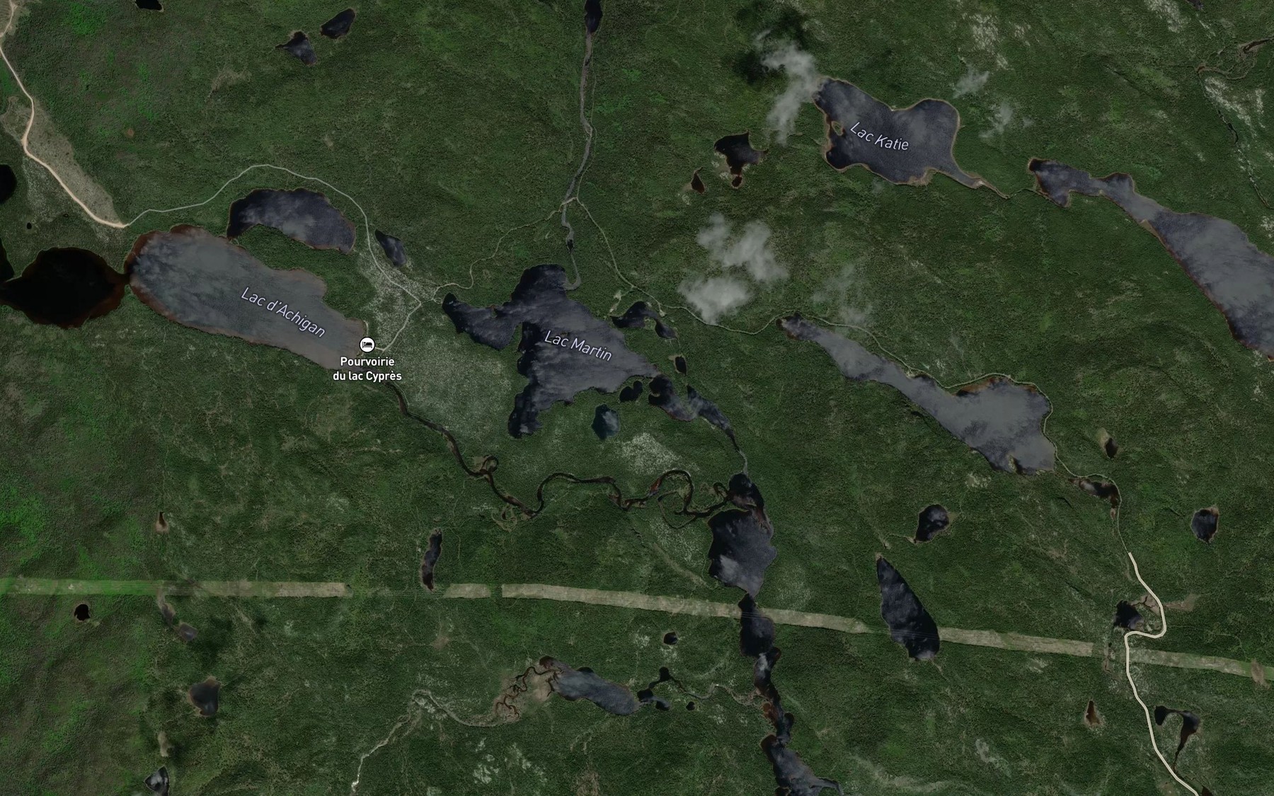 Satellite map of the Lac Real