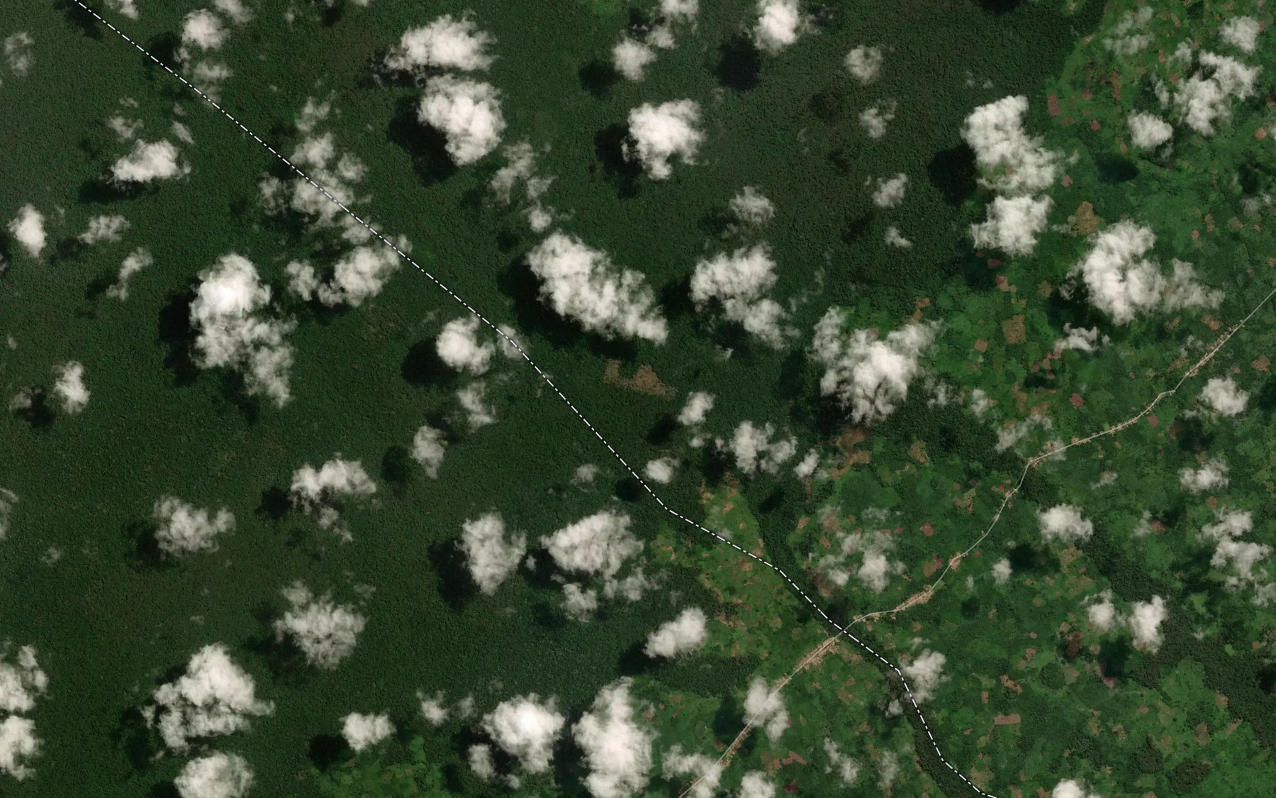 Satellite map of the Kandia