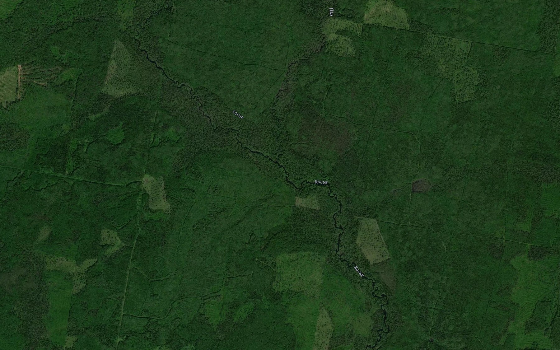 Satellite map of the Pey