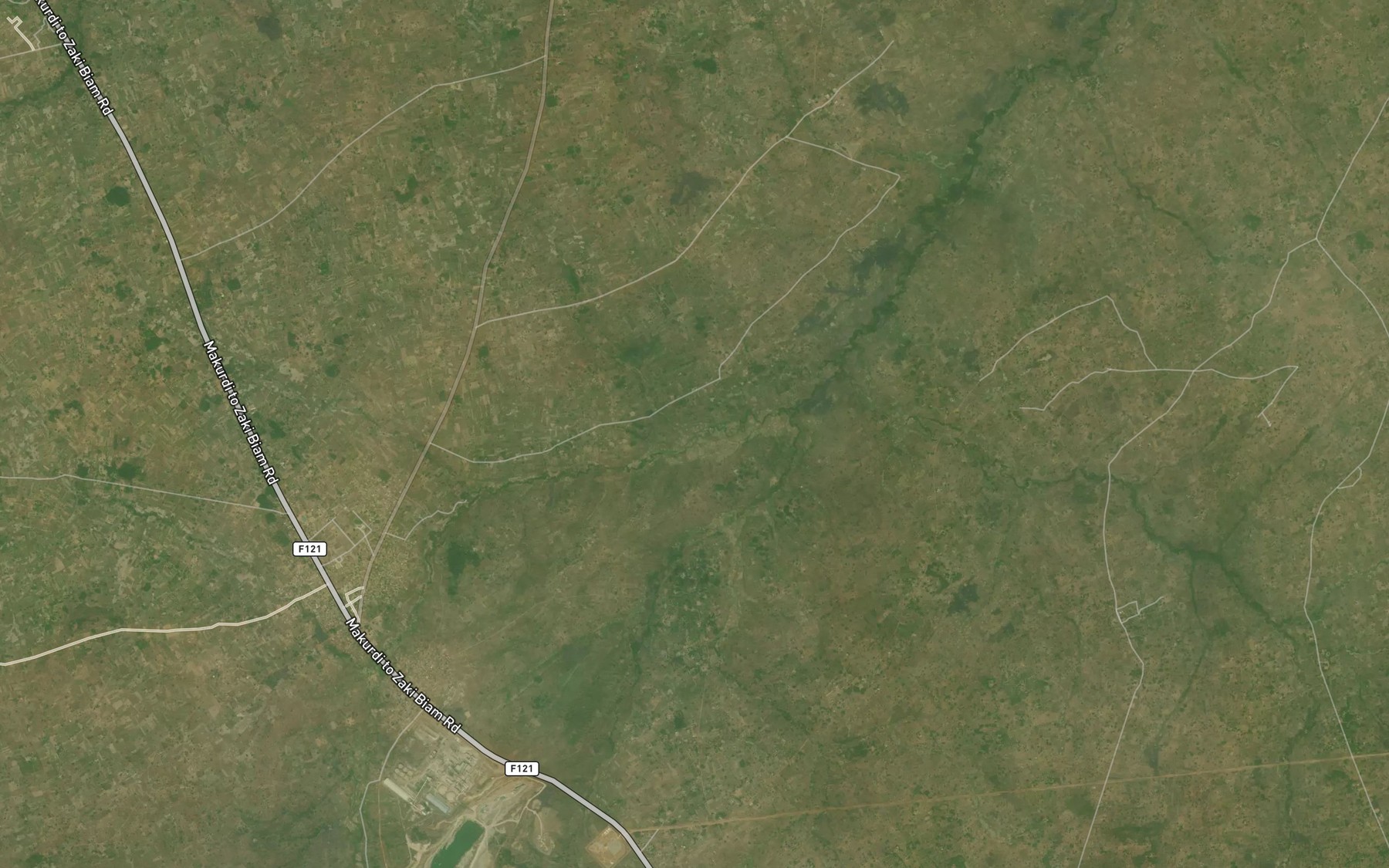 Satellite map of the River Adreka