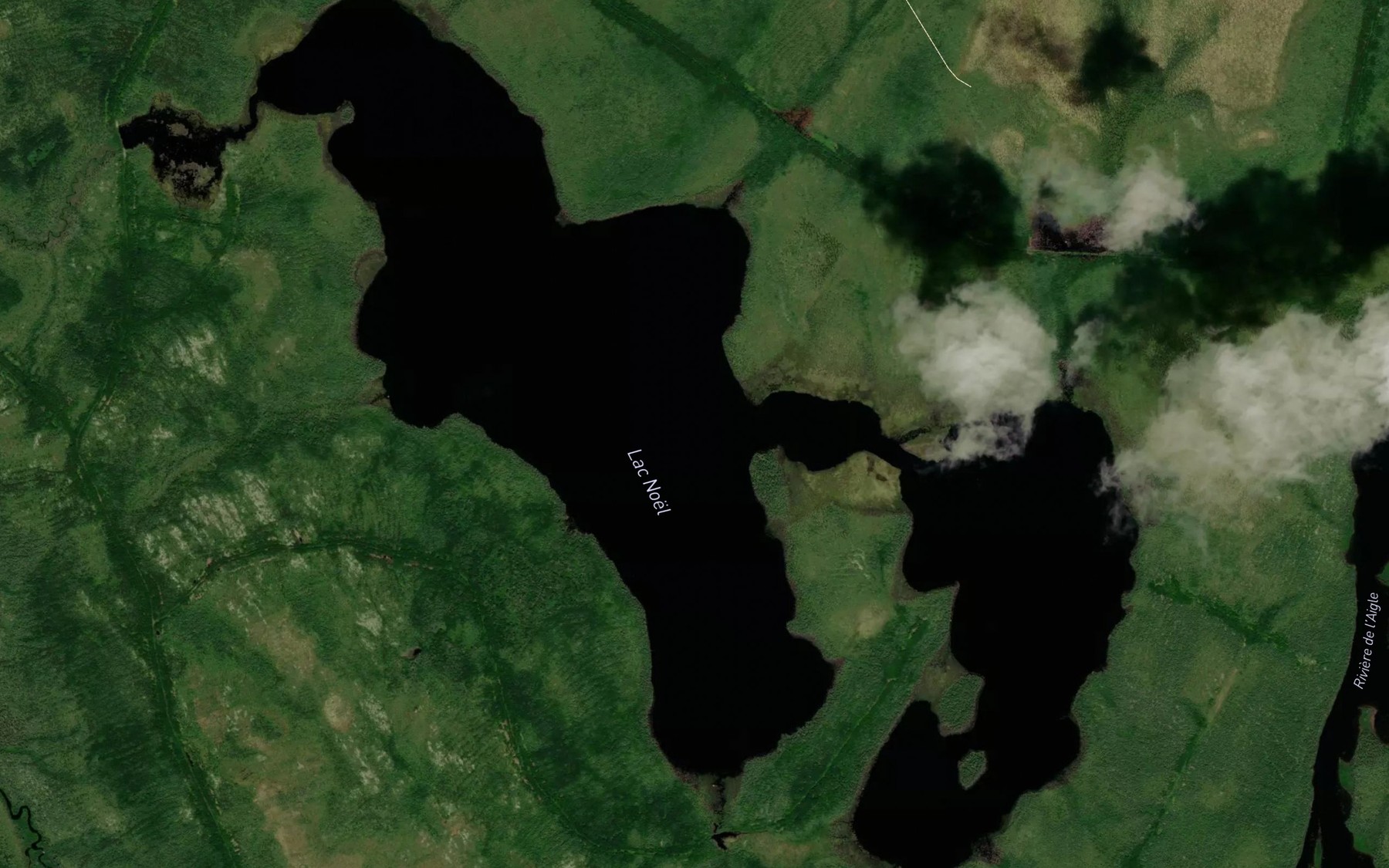 Satellite map of the Lac Noel