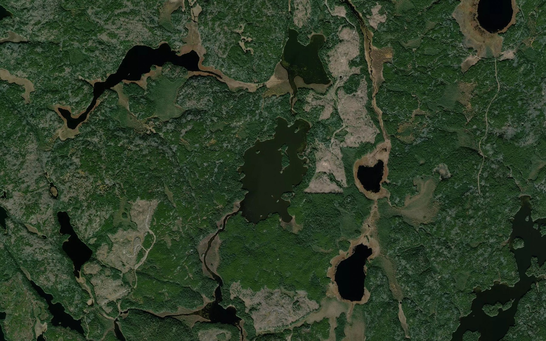 Satellite map of the Nemeibennuk Lake