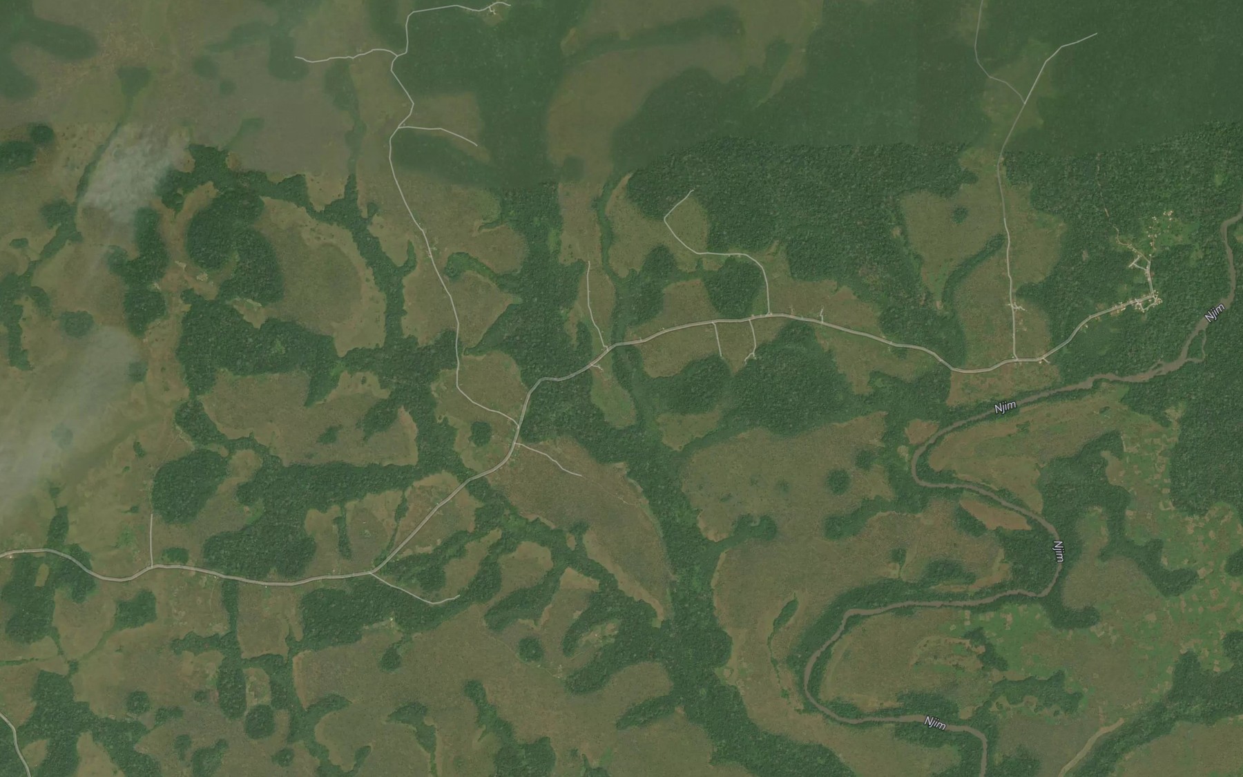 Satellite map of the Melore