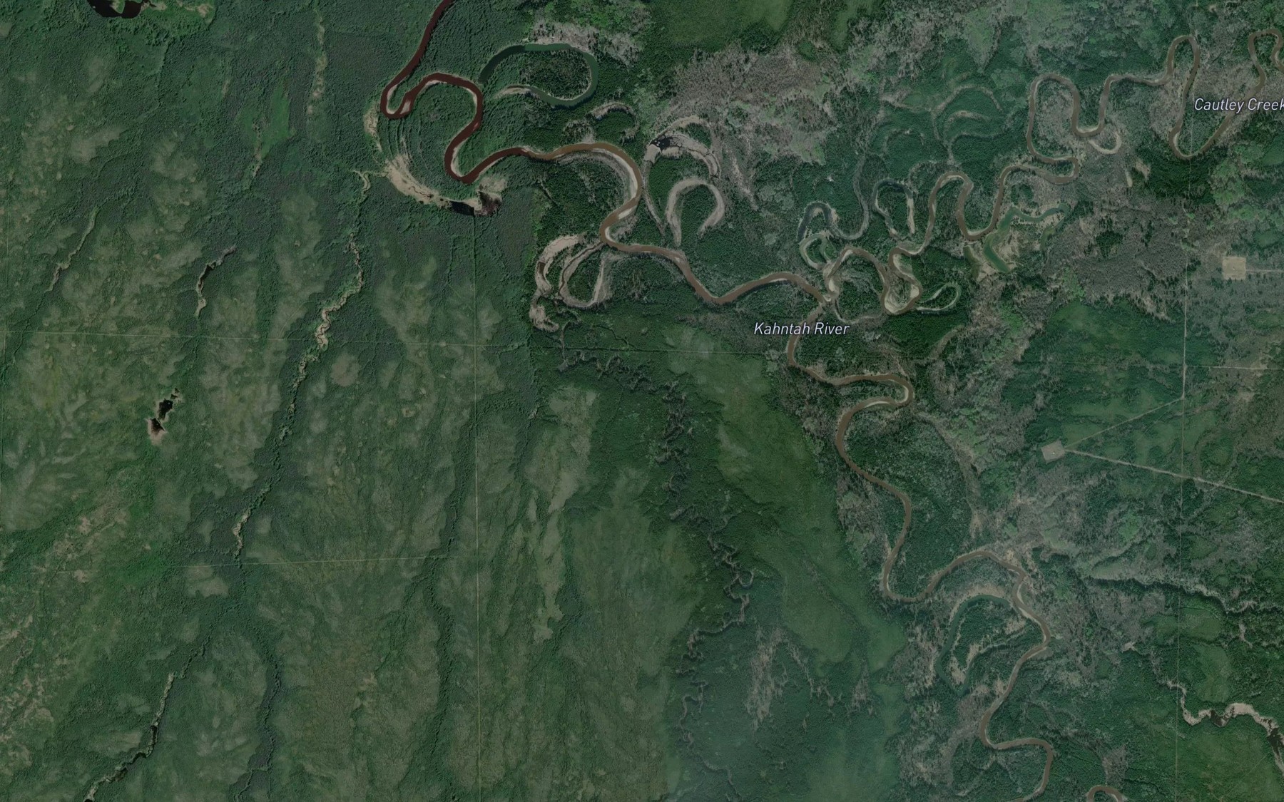 Satellite map of the Helicopter Creek