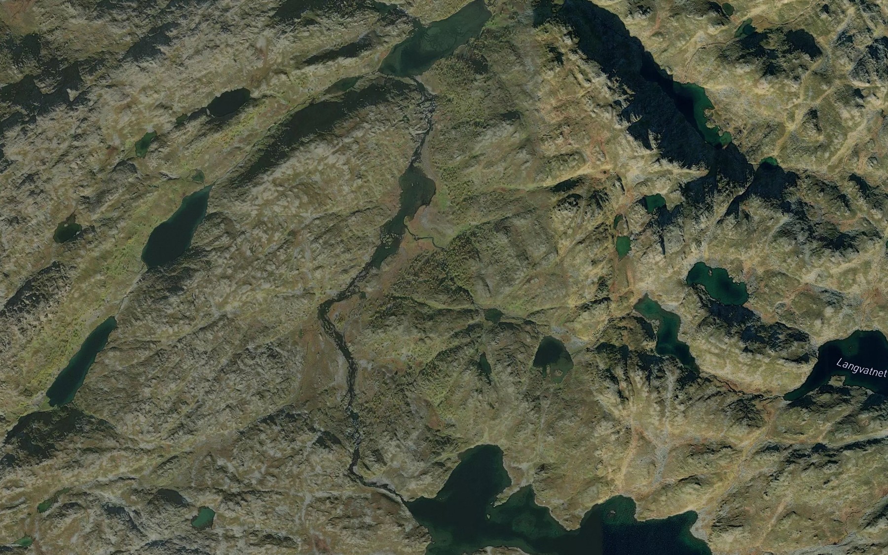 Satellite map of the Hoallujakka