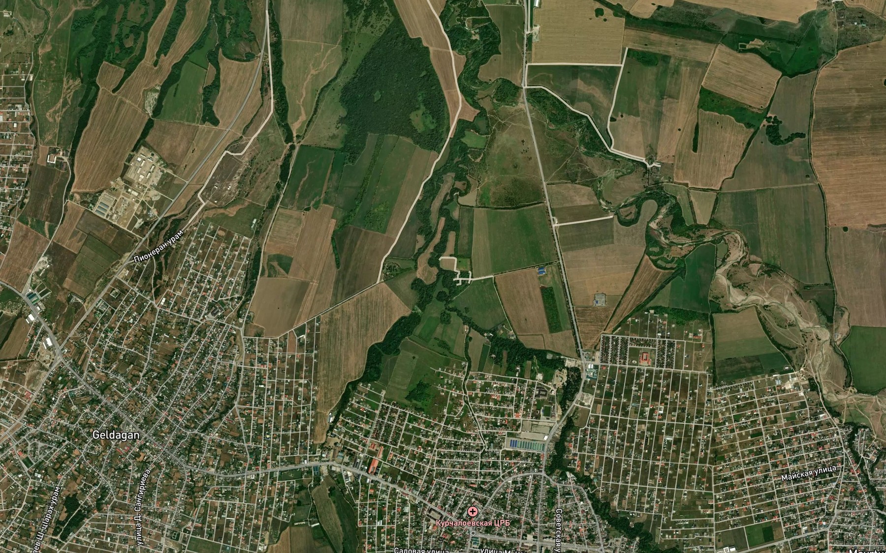 Satellite map of the Khumyk